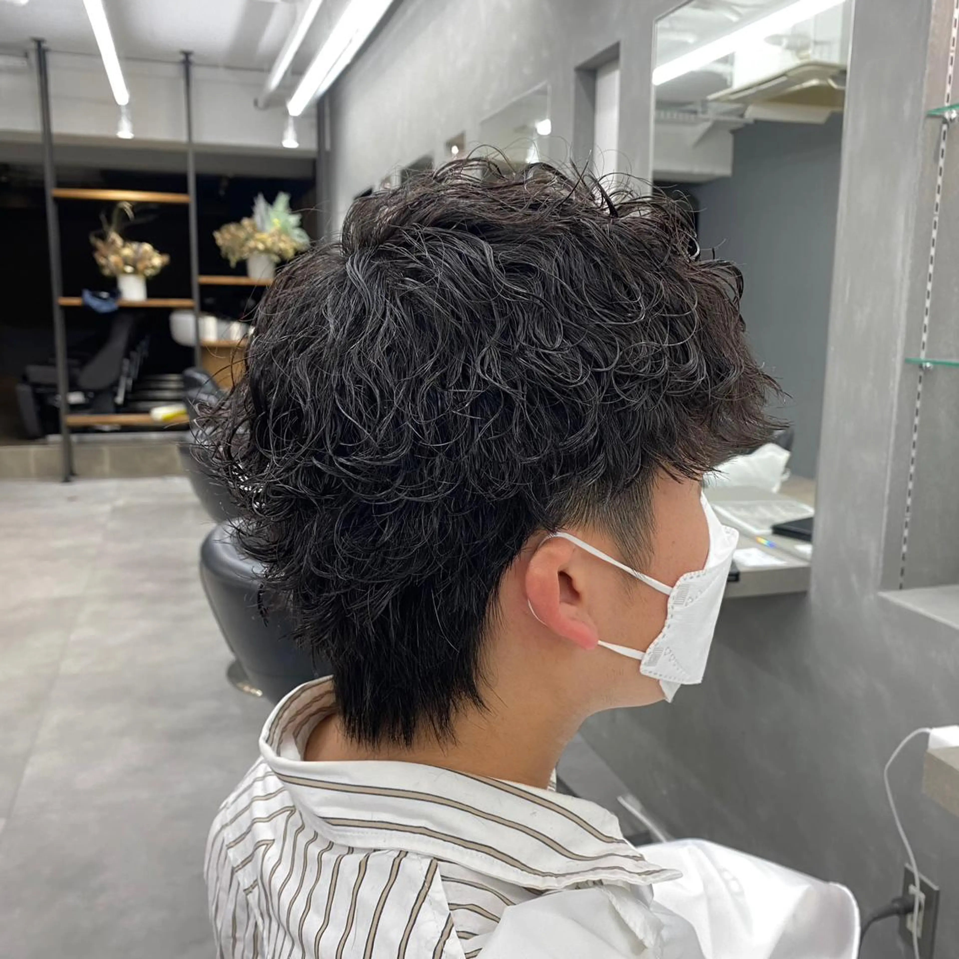 ショート パーマ メンズ 波巻きパーマ 🌀メンズパーマ🌀 縦落ち/波巻きのヘアスタイル