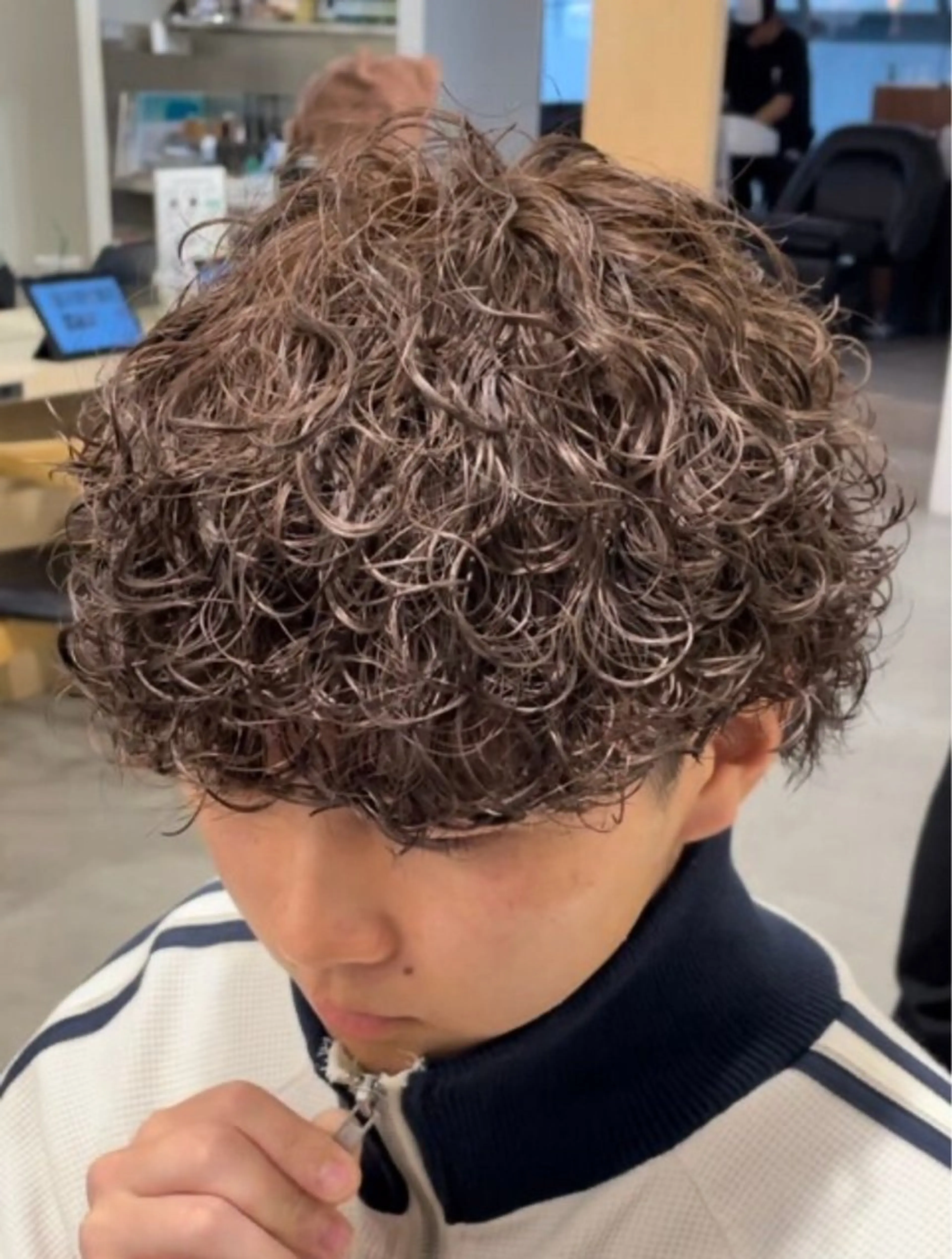 パーマ メンズ メンズパーマ プードルパーマ プードルパーマ カット パーマ 🎀メンズパーマ☆ 艶カラー☆Syuriのヘアスタイル