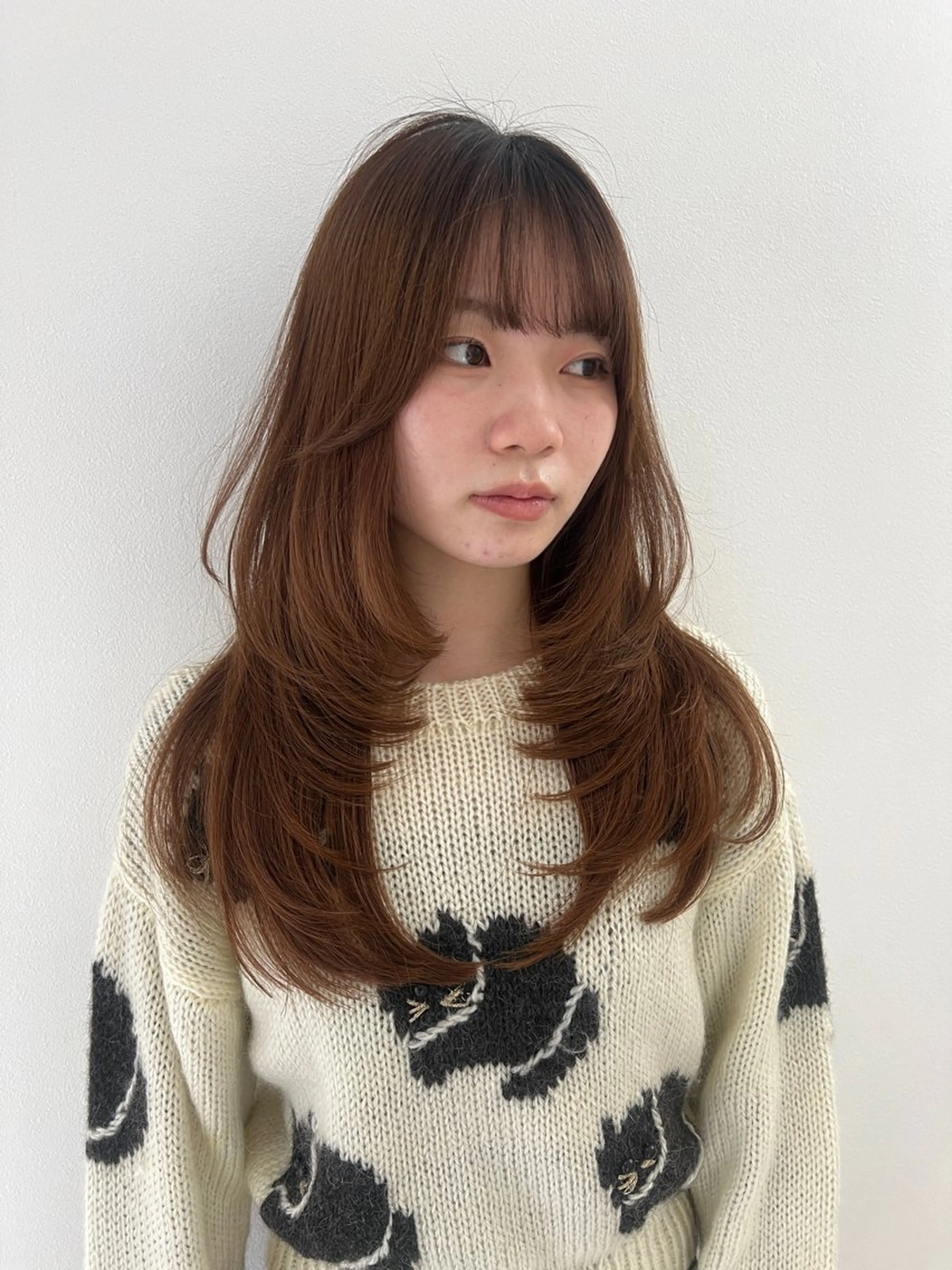 ロング カット ヘアカラー 💖韓国風💖 レイヤー/LISAのヘアスタイル