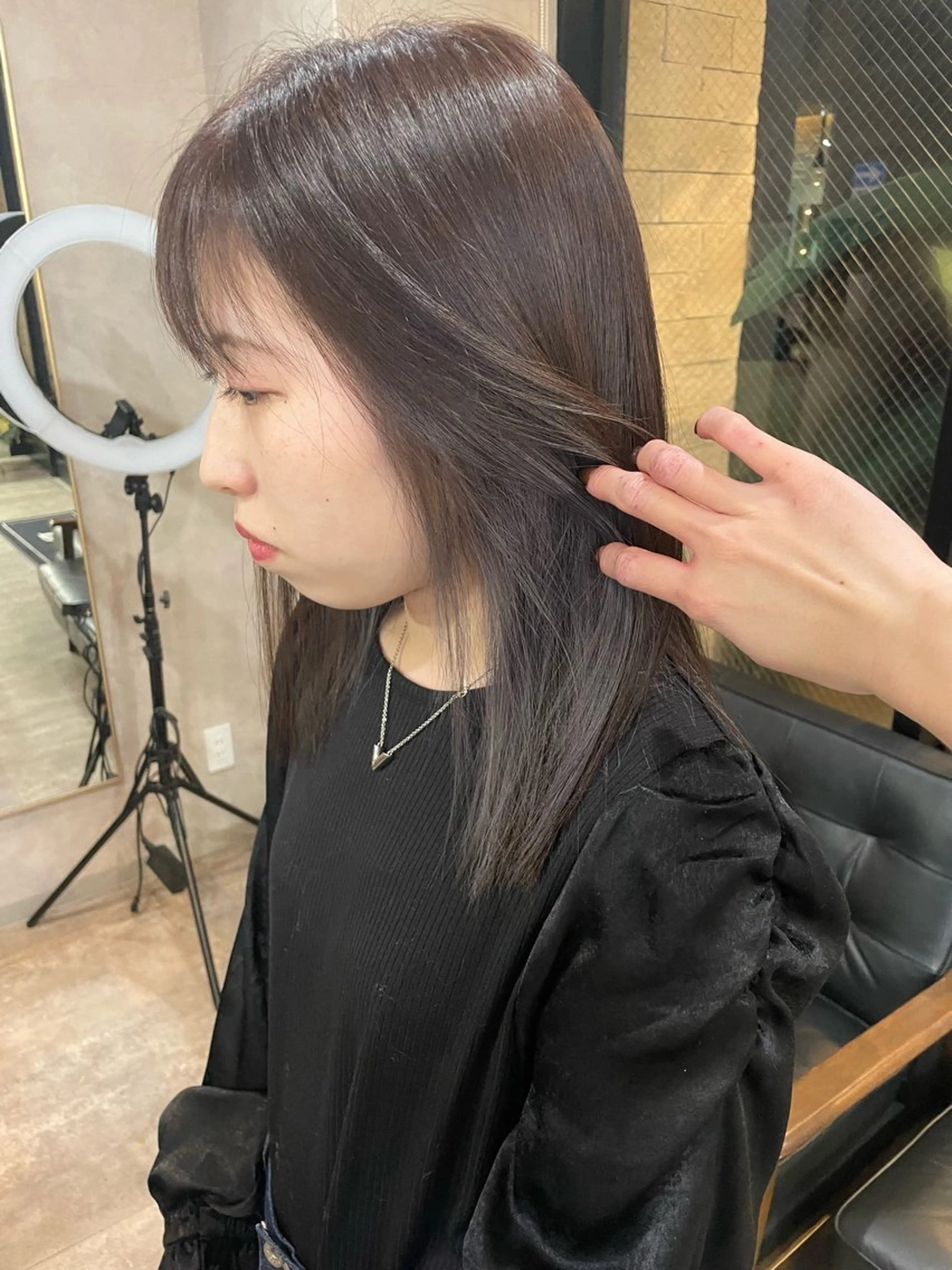 セミロング カット ヘアカラー トリートメント RIENS / ayu ♡のヘアスタイル