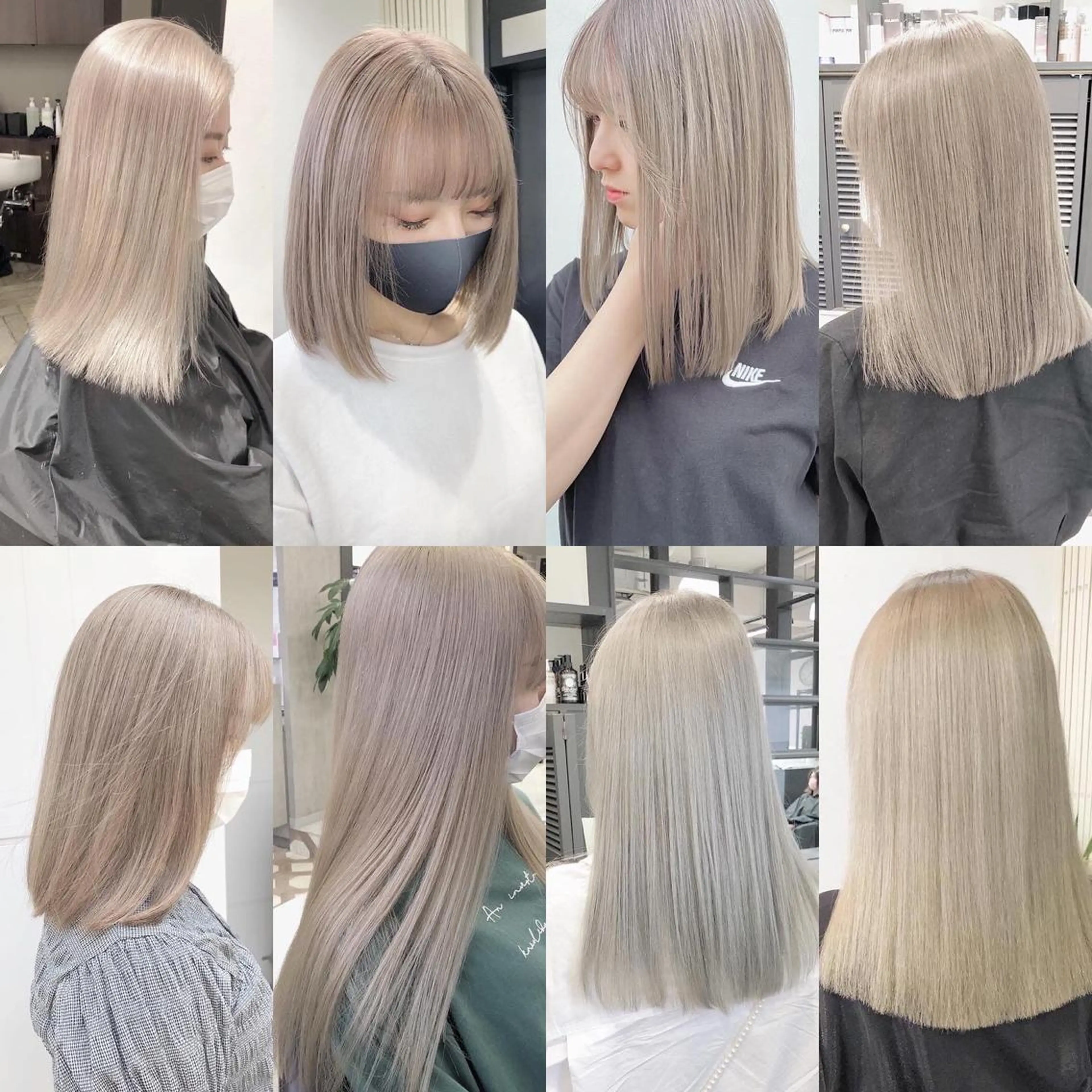 ロング カラー mimiiy梅田 中崎町ハイトーンのヘアスタイル