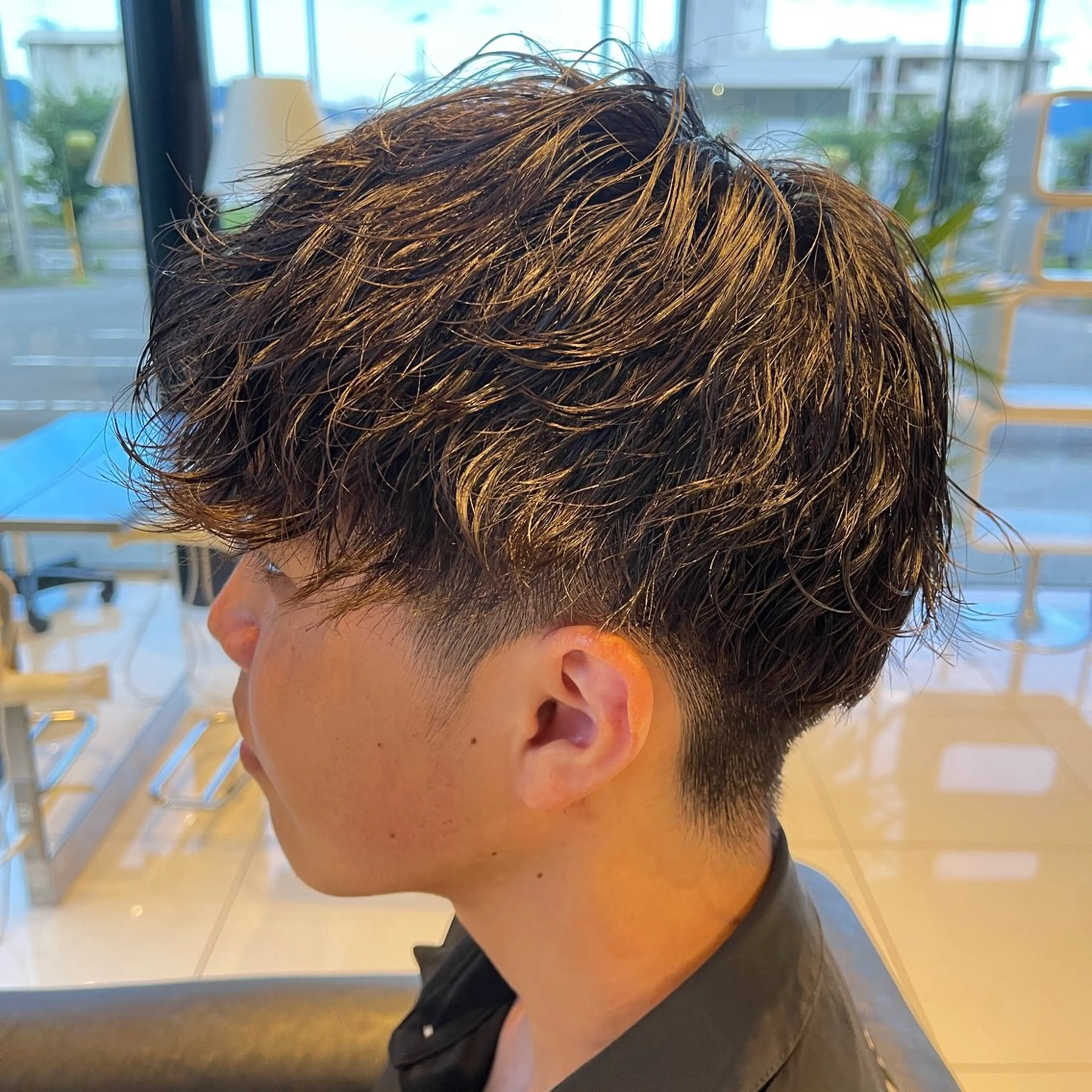 メンズ メンズパーマ 三好 達也のヘアスタイル