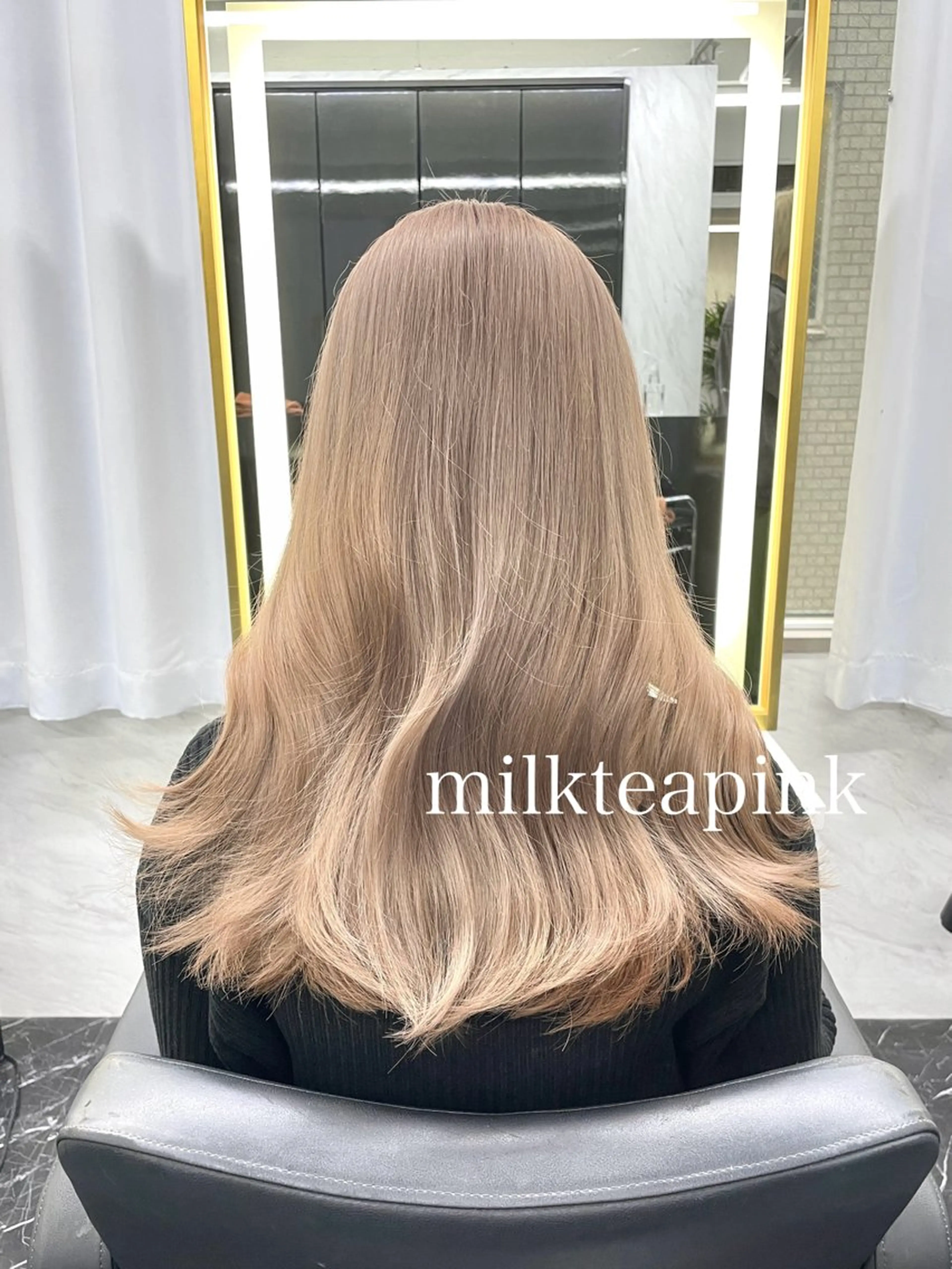 セミロング カラー ヘアカラー トリートメント エクステ🩵ブリーチ 韓国ヘア🩵KAEのヘアスタイル