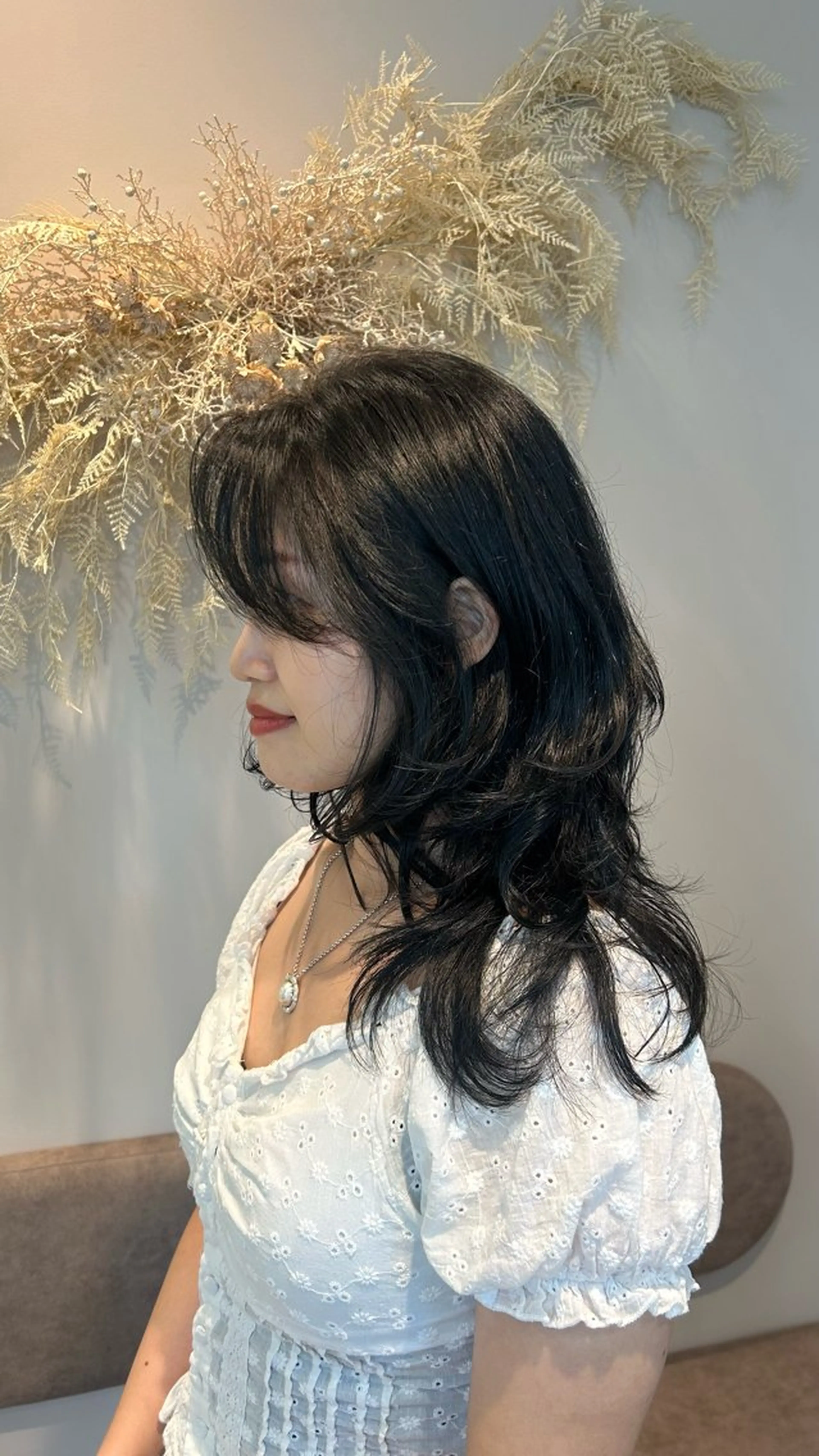 ロング 韓国風ヘア レイヤーカット カット パーマ mauve所属・韓国スタイル レイヤーカットのヘアスタイル