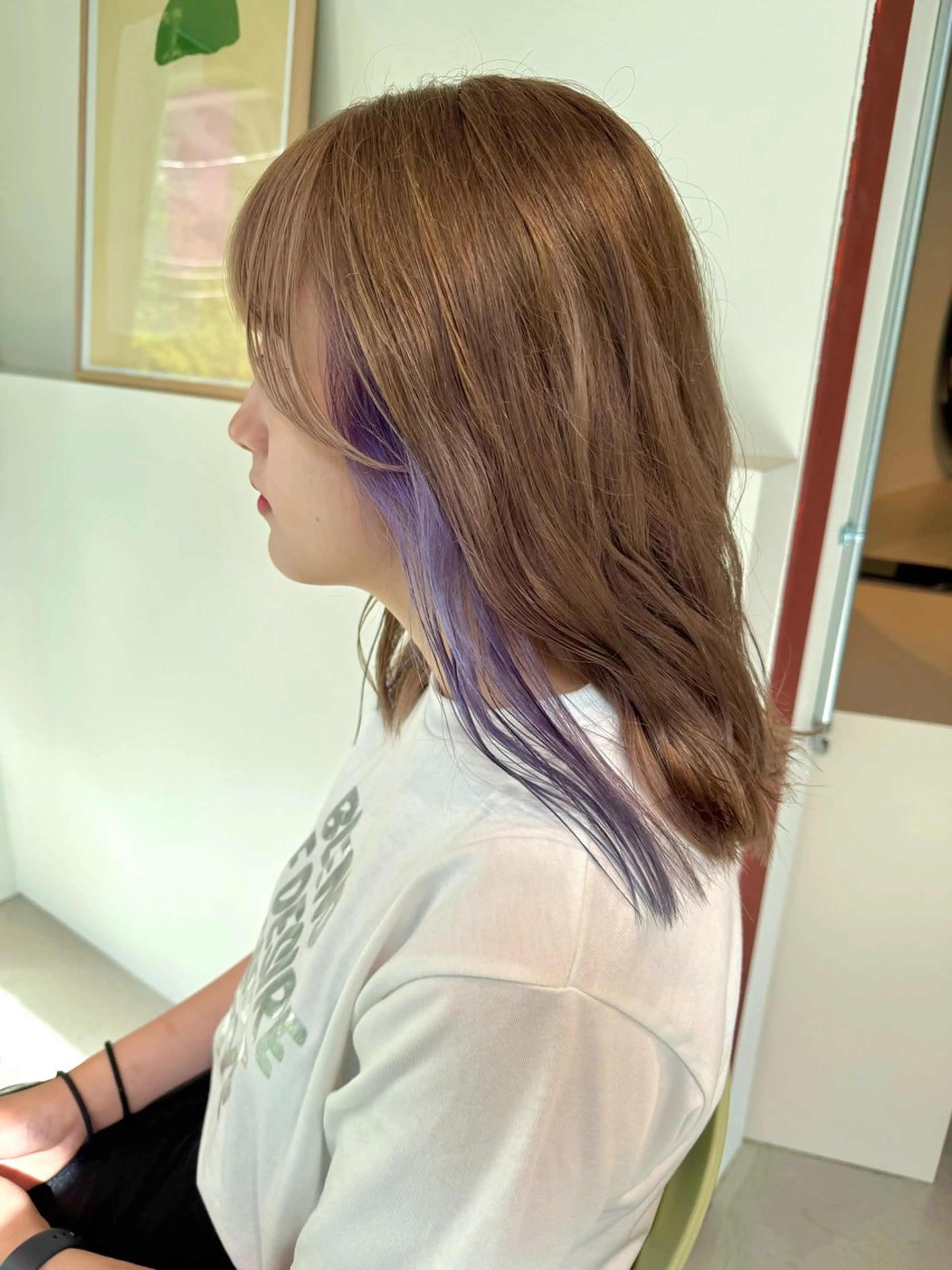 セミロング カラー アディクシーカラー アッシュ ベージュカラー グレージュ オリーブカラー eto所属・髪質改善スペシャリス ト長尾勇弥/梅田中津のヘアスタイル