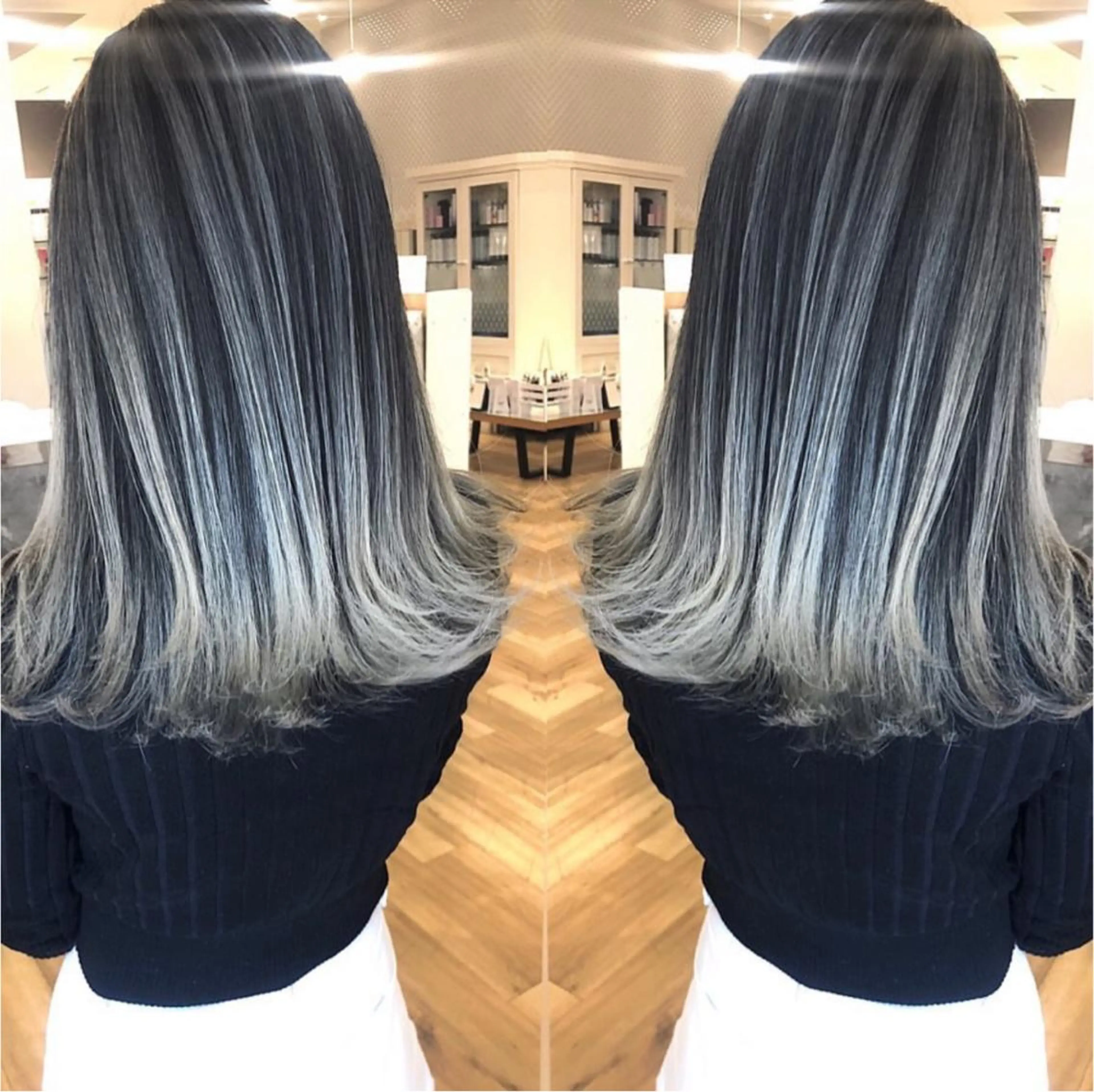 ミディアム レイヤーカット カット ヘアカラー _WHITE京橋店所属・【White京橋】 岸 拓斗のヘアスタイル