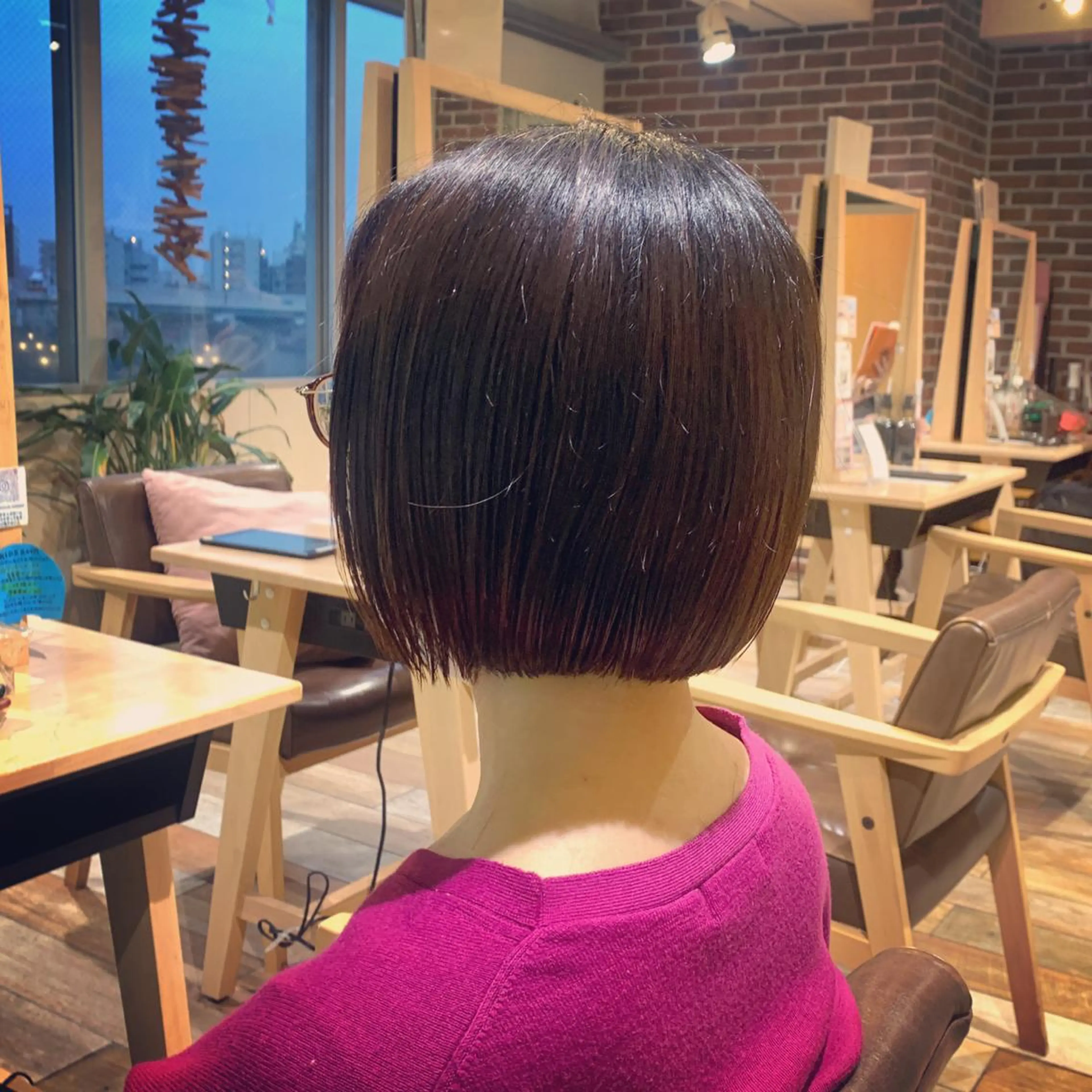 ショート カラー ショートボブ ボブ ショートヘア メンズ縮毛矯正 /メンズパーマ美容師のヘアスタイル