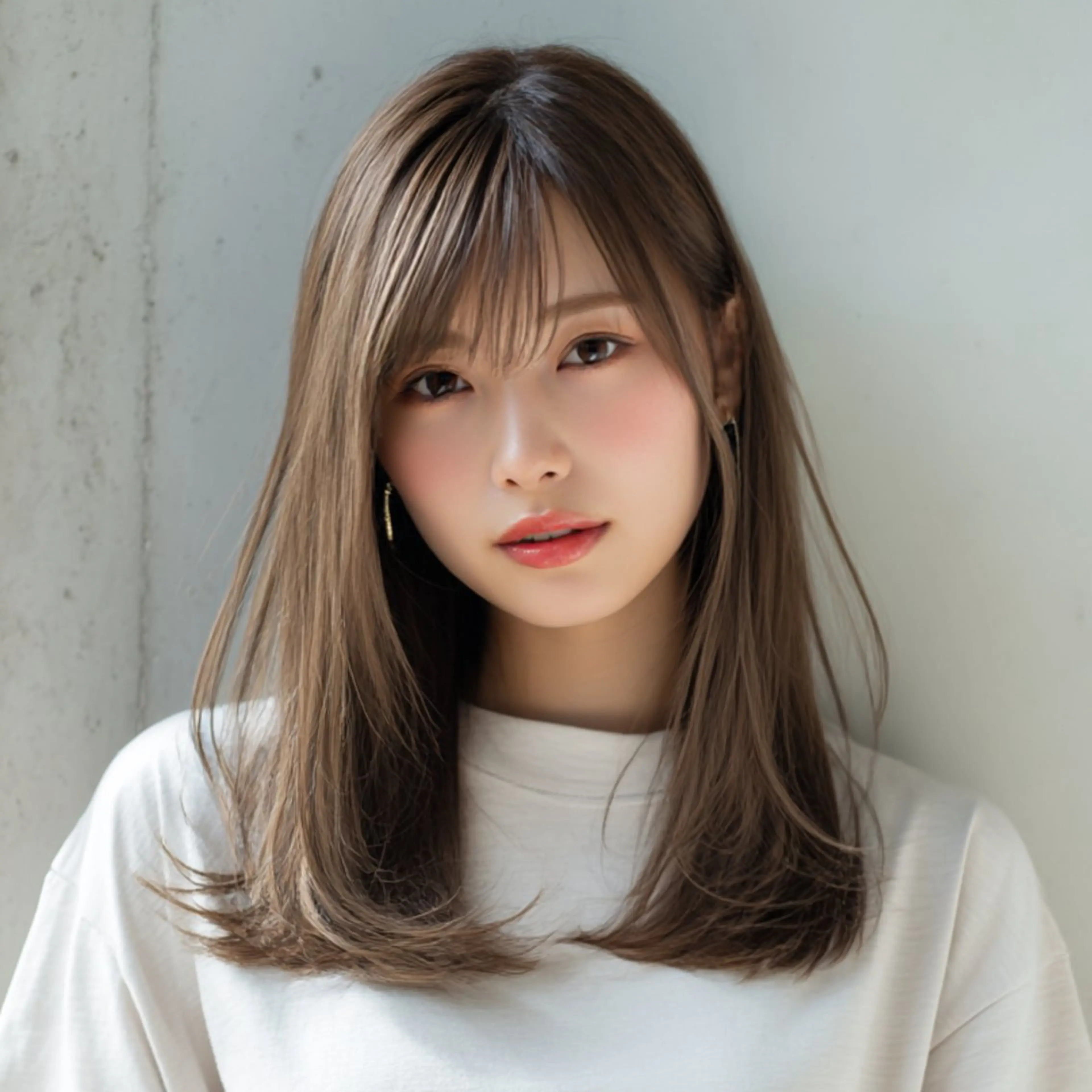 セミロング 飯田 知将のヘアスタイル