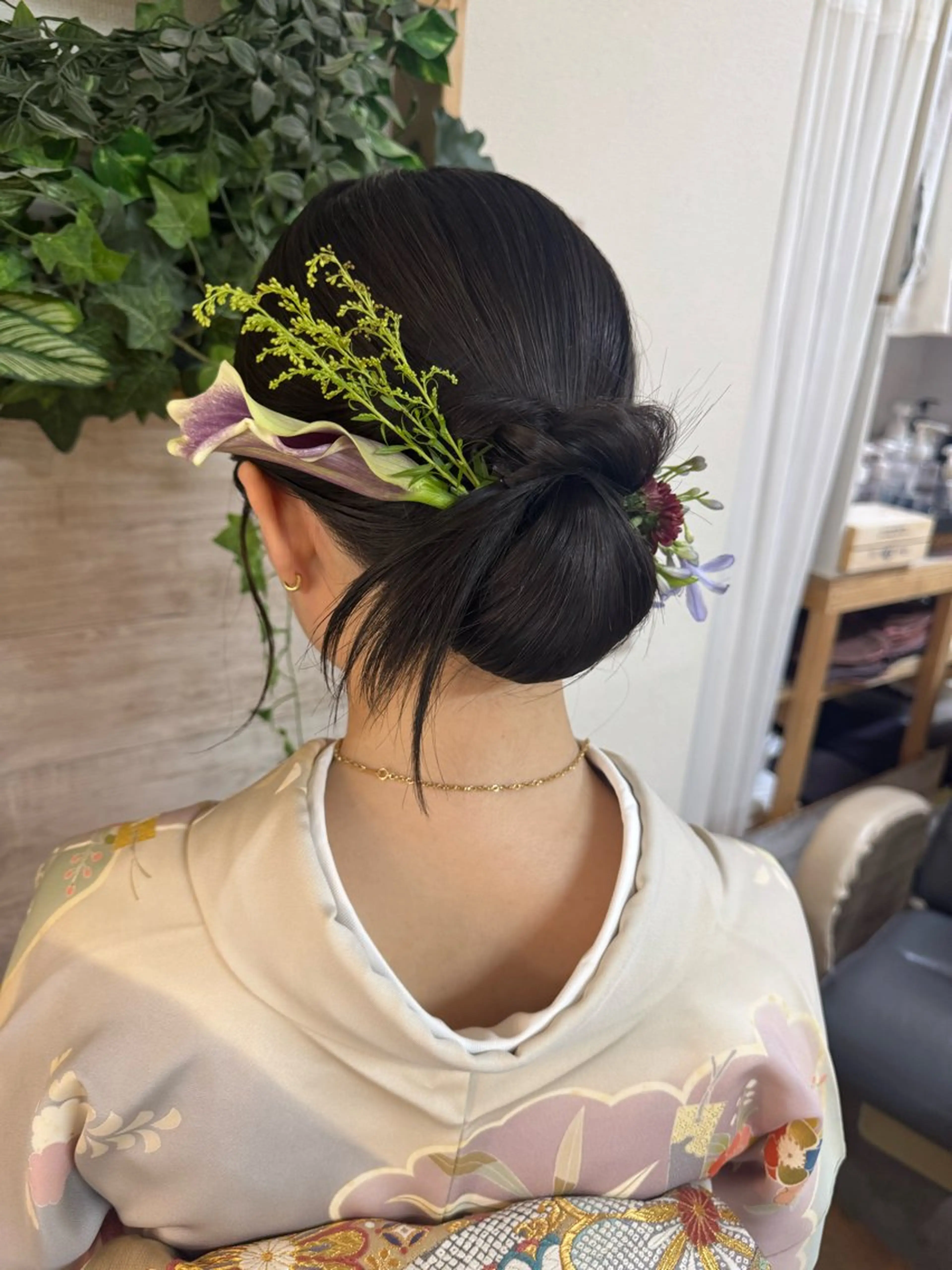 ミディアム ヘアアレンジ 着付け Hair set&Spa Roquat Salon【 ヘアセット ＆ スパ ロカットサロン】所属・ヘアメイク専門/花嫁 ♡⃛Anri♡⃛のヘアスタイル