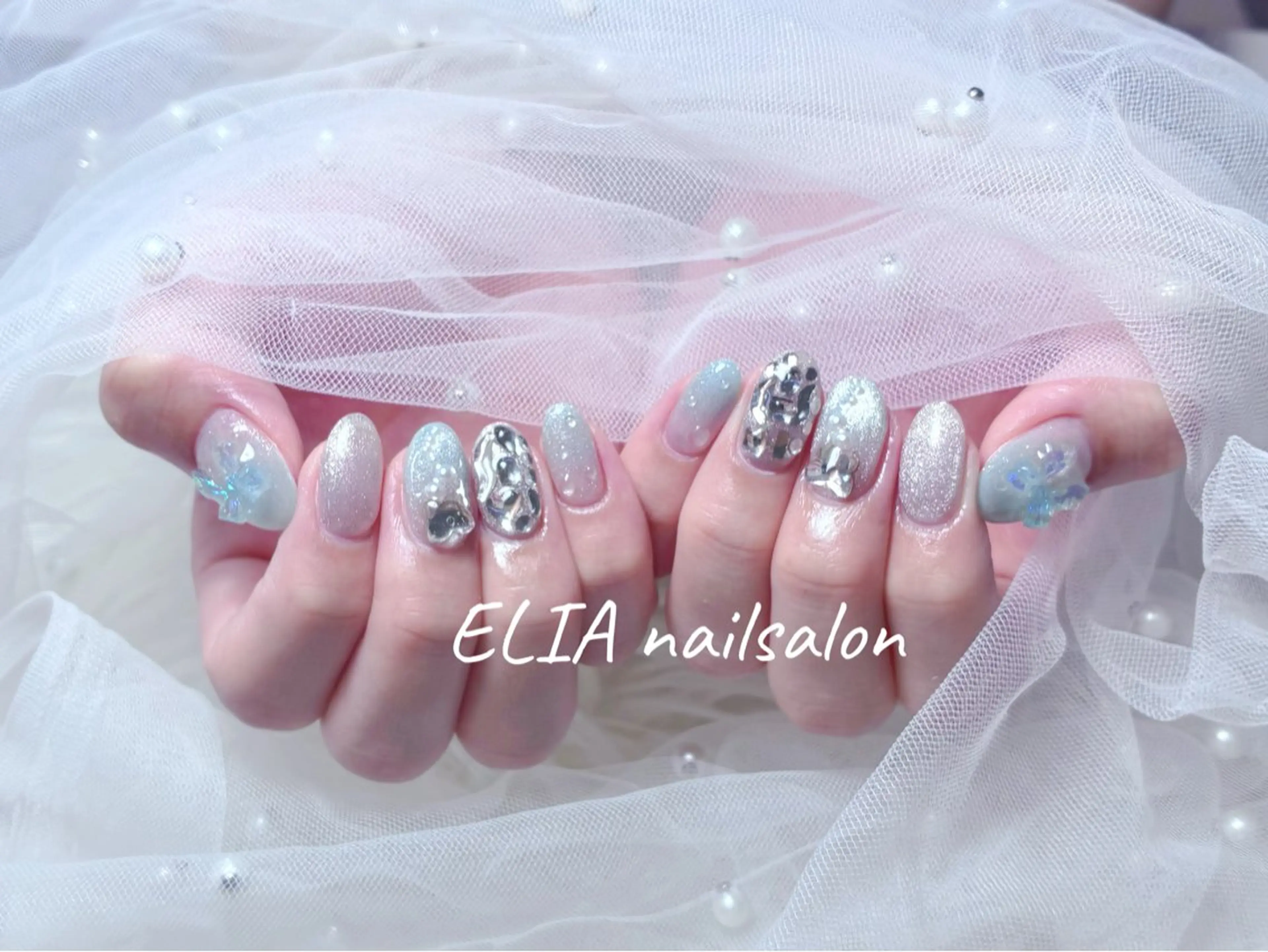 ミディアム ハンドネイル ELIA【エリア】 nailsalonのネイルデザイン