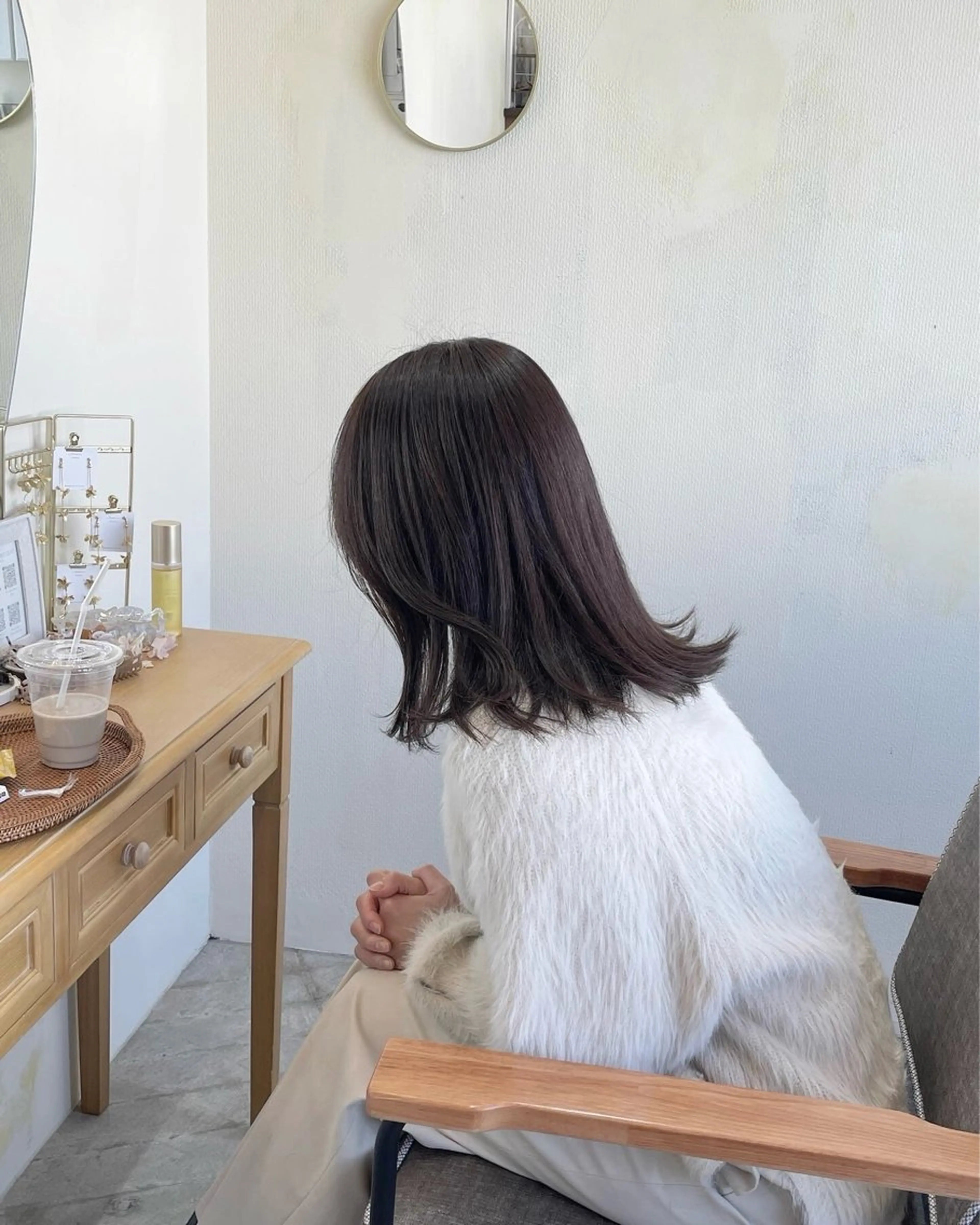 ミディアム カラー R-5 shonandai所属・🍋透け感カラー🍃 オリーブ🍐Kahoのヘアスタイル