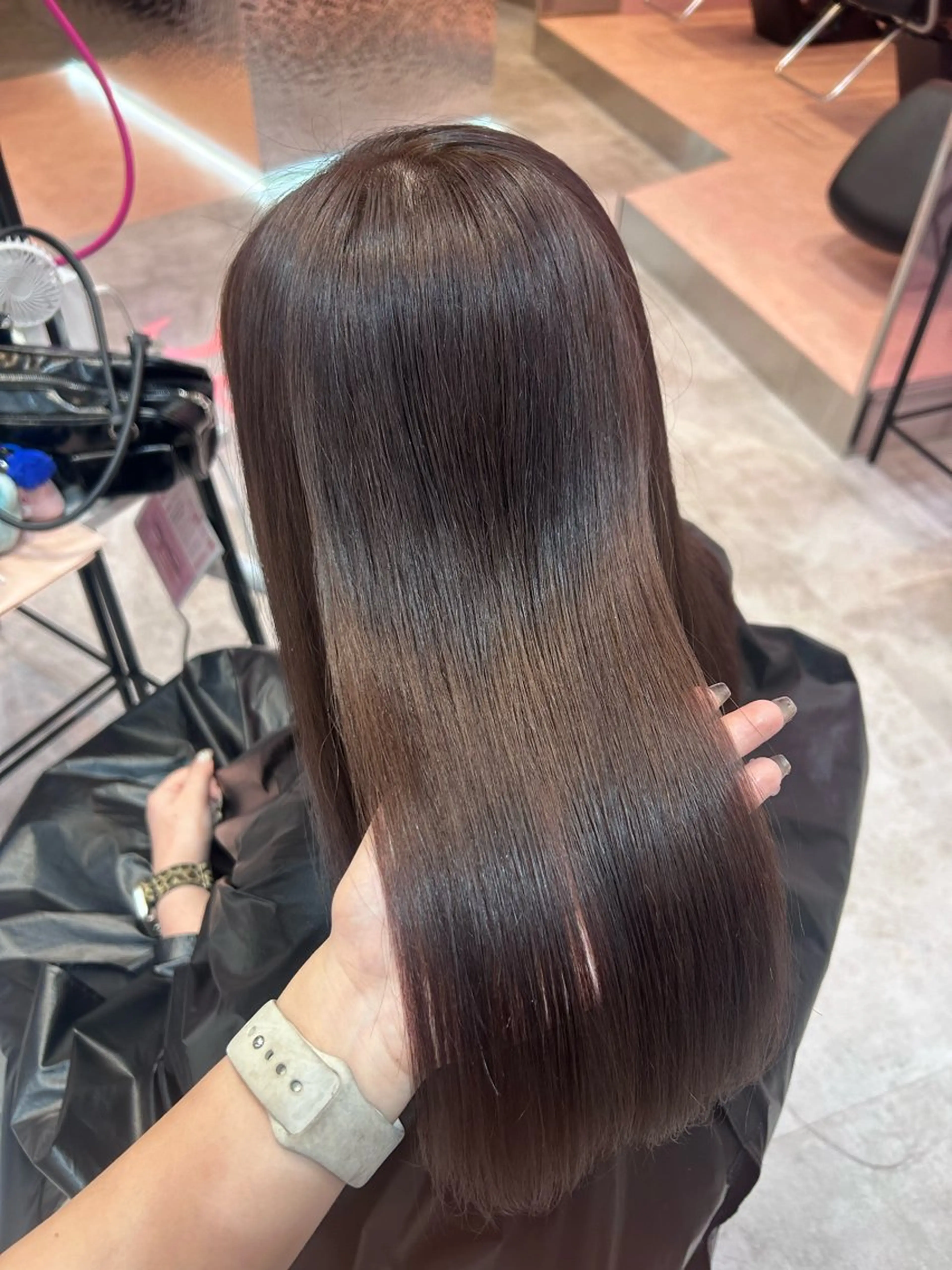 ロング カラー ブリーチ 髪質改善 ヘアカラー 🐰🎀透明感カラー yuzuka🎀🐰のヘアスタイル