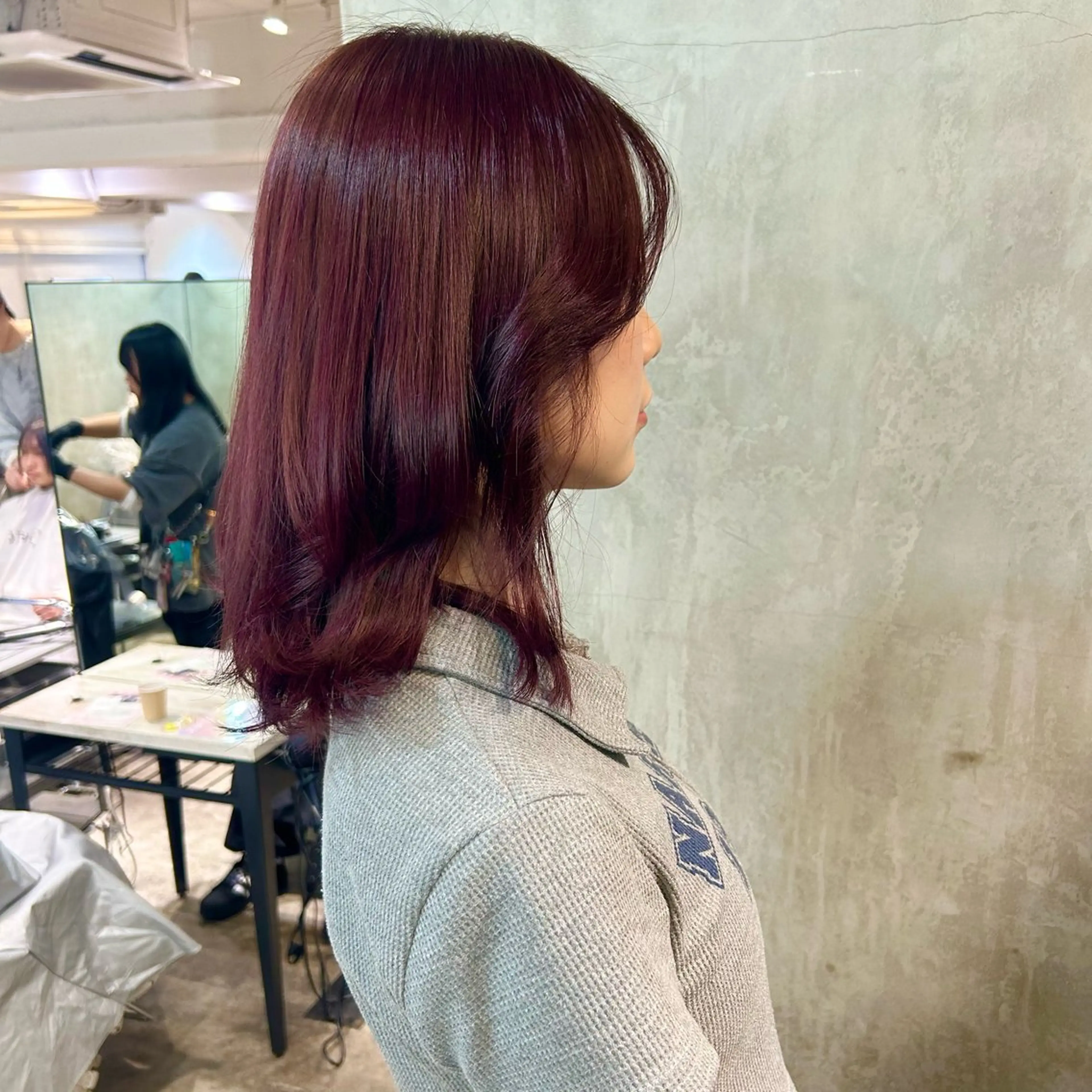 ショート カラー ヘアカラー トリートメント ✨うるツヤ縮毛矯正✨ レイヤー/レオンのヘアスタイル