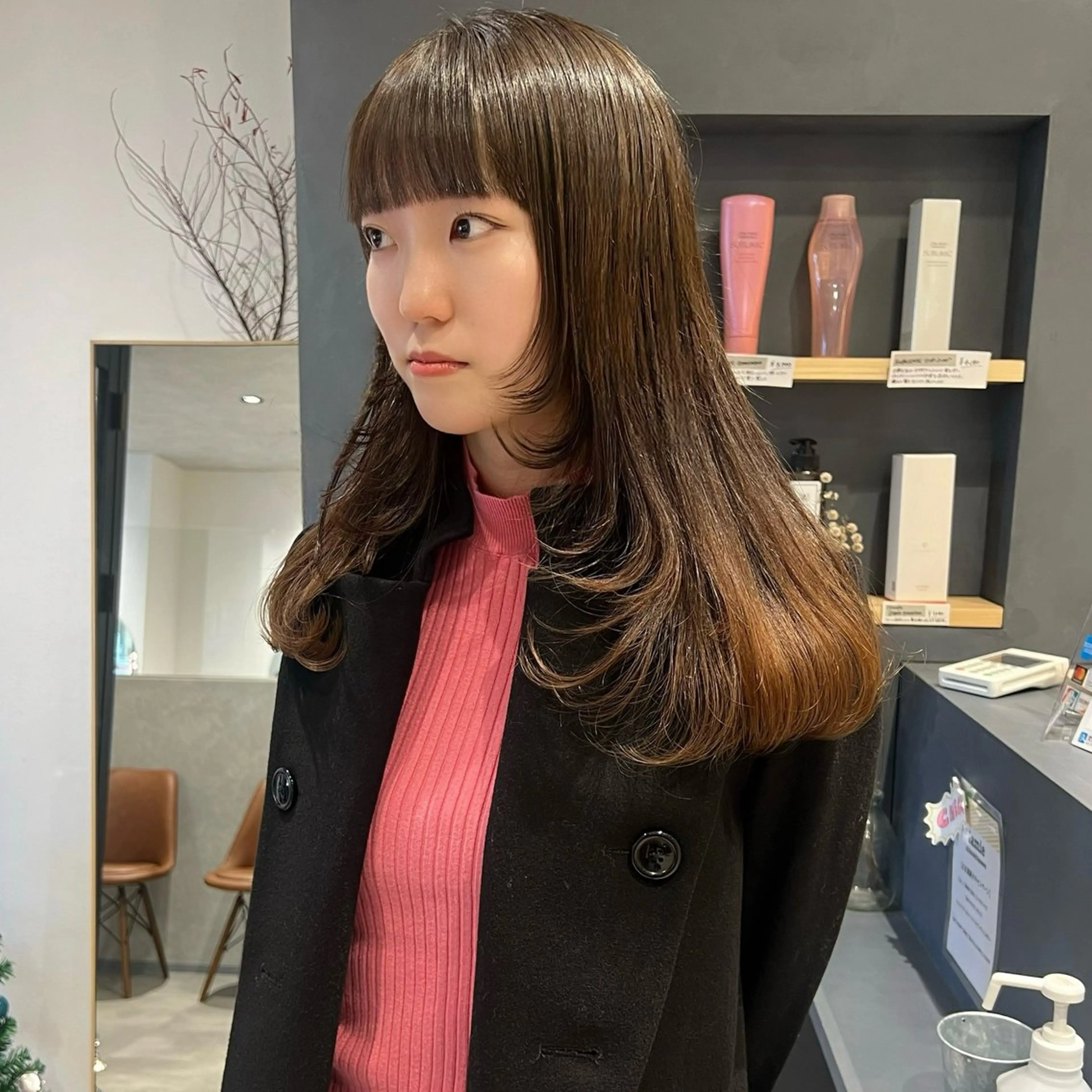 ロング レイヤーカット シャギー カット AI TOKYO　S所属・mizuki 【韓国レイヤー】のヘアスタイル