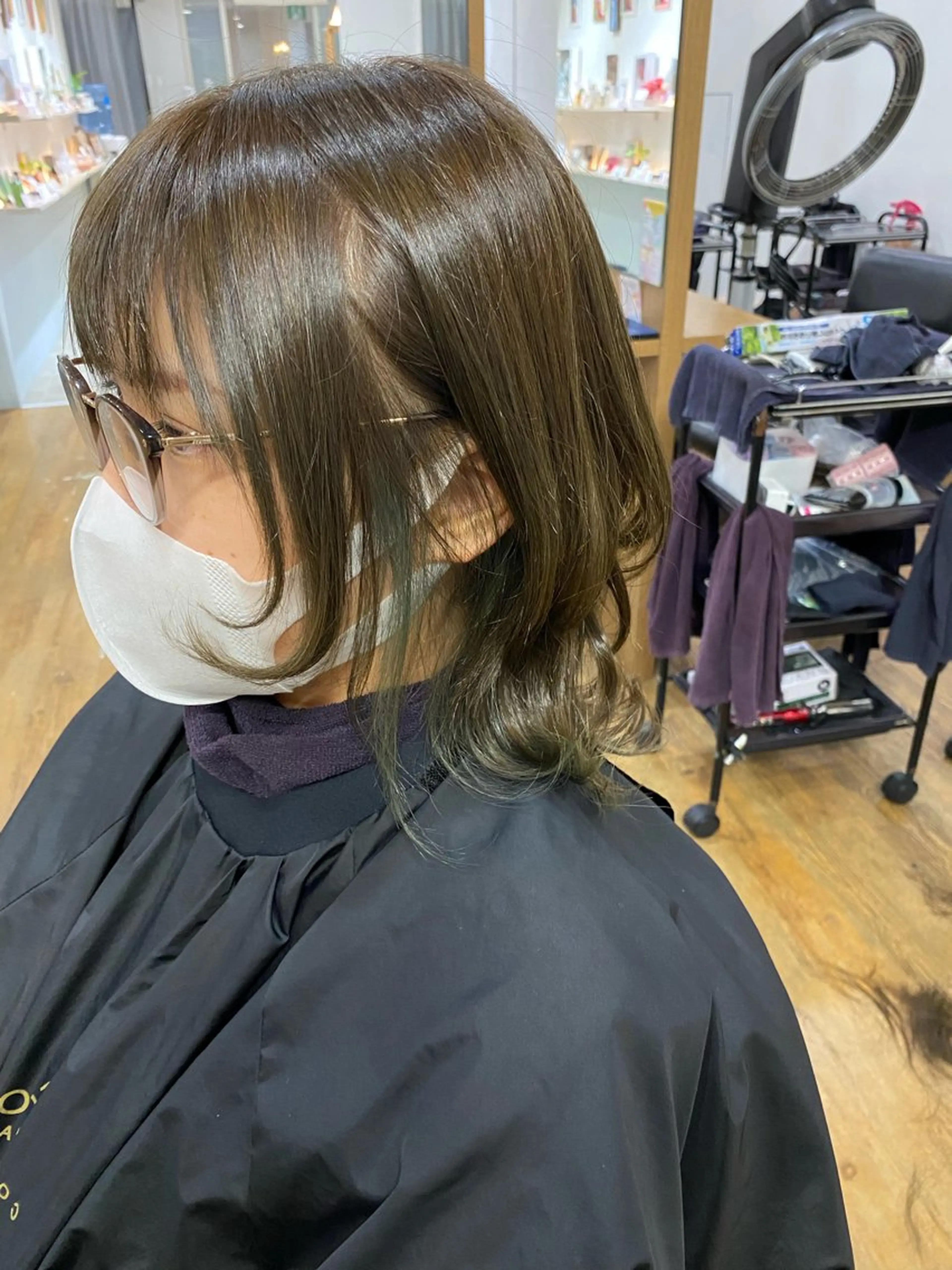 ミディアム ウルフカット カット ヘアカラー トリートメント GO TODAY シェアサロン 町田店所属・韓国ヘア🇰🇷 スズキのヘアスタイル