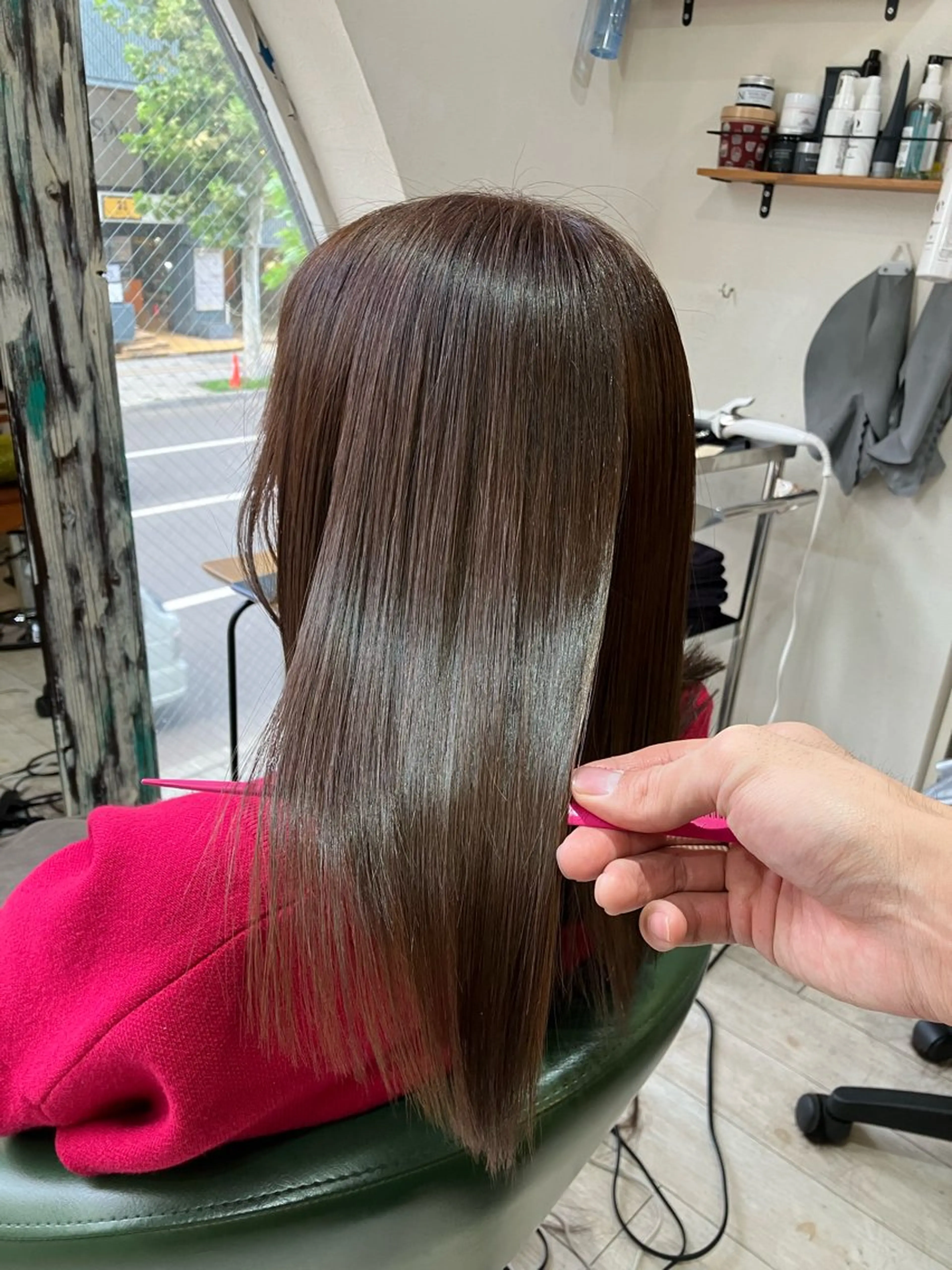 セミロング カラー 髪質改善 ヘアカラー トリートメント 🍀髪質改善、カラー TAICHI🍀のヘアスタイル