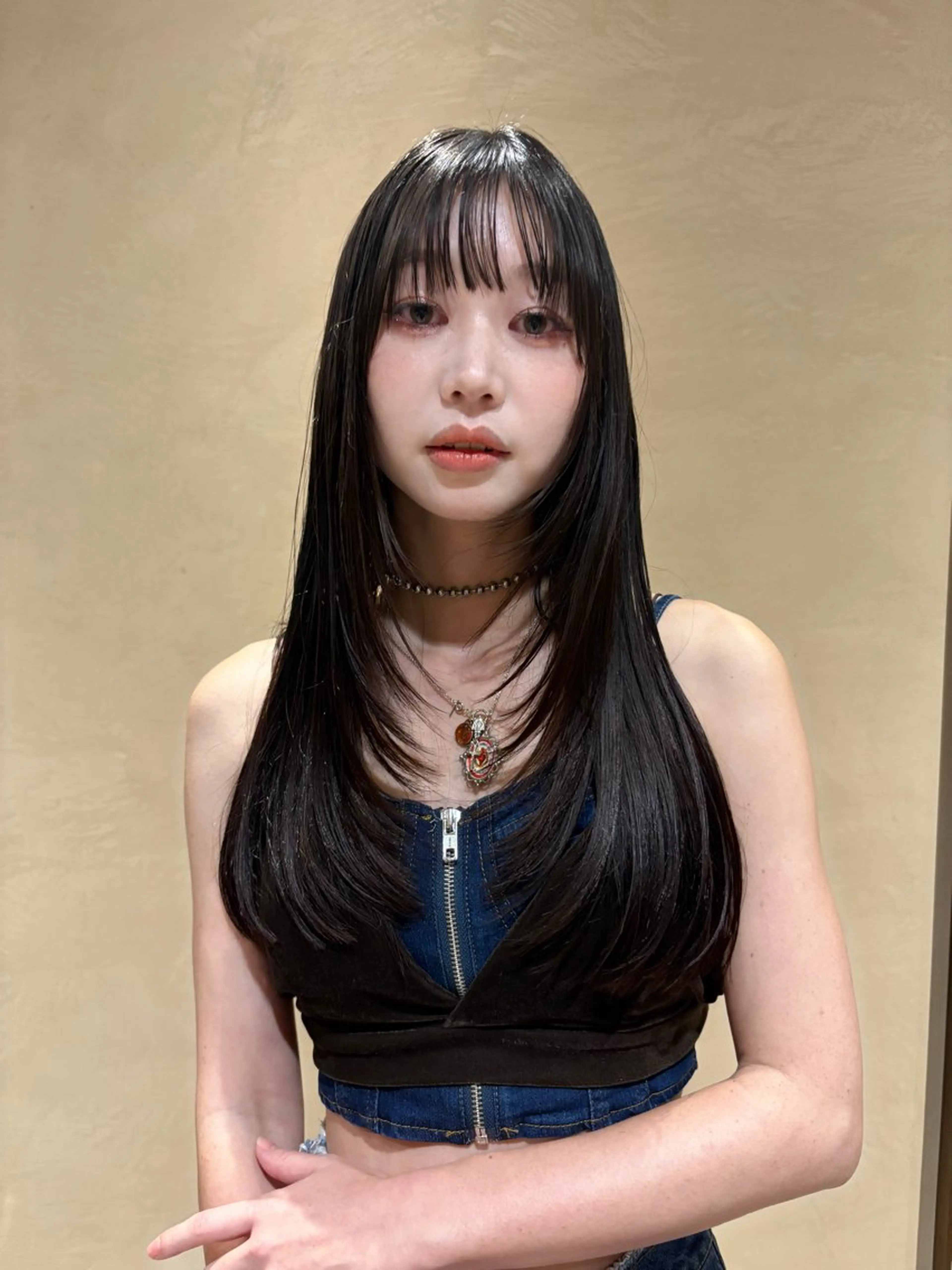 ロング ボブ/タイトアレンジ 個性派結婚式アレンジのヘアスタイル
