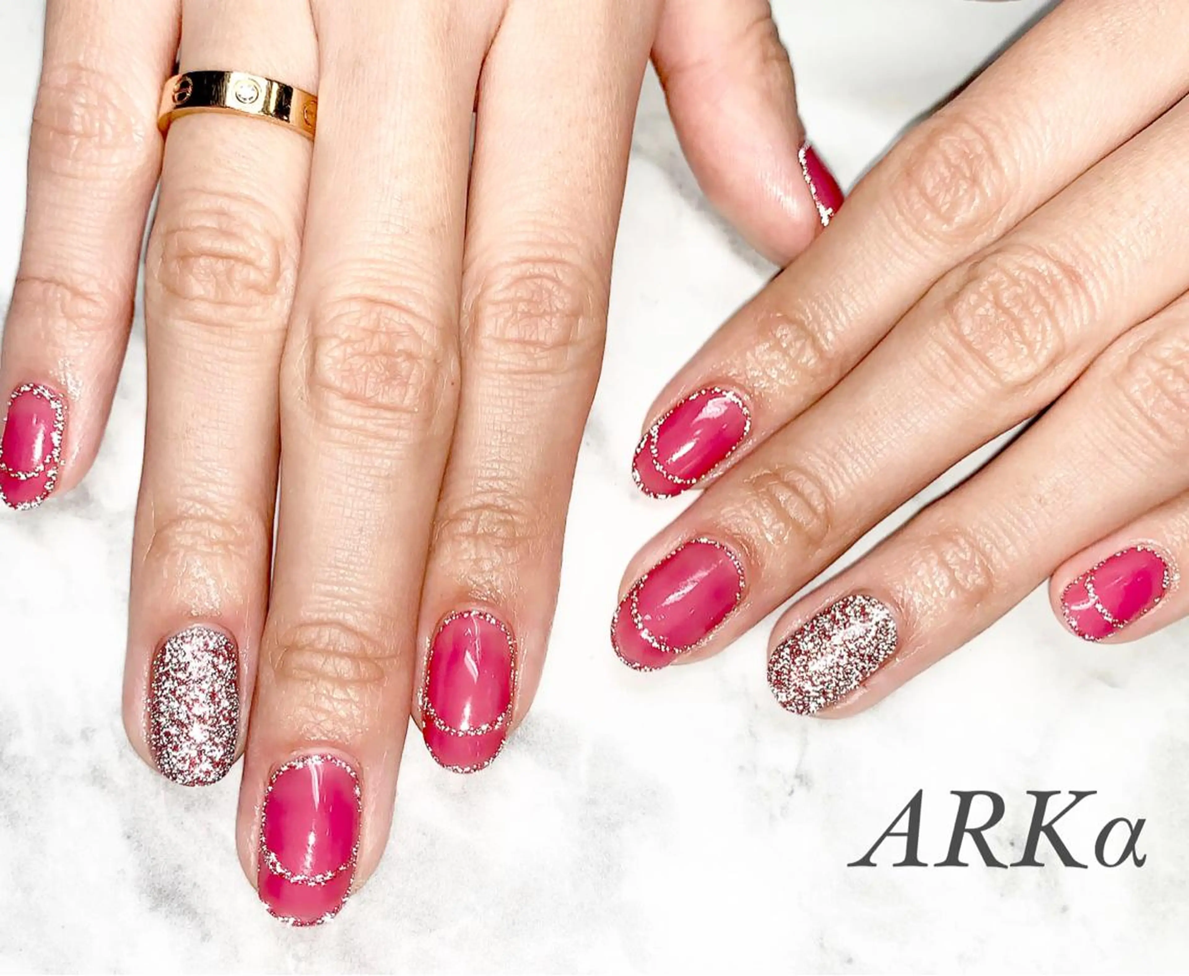 ネイル フラッシュネイル ハンドネイル Nailsalon ARKαのネイルデザイン
