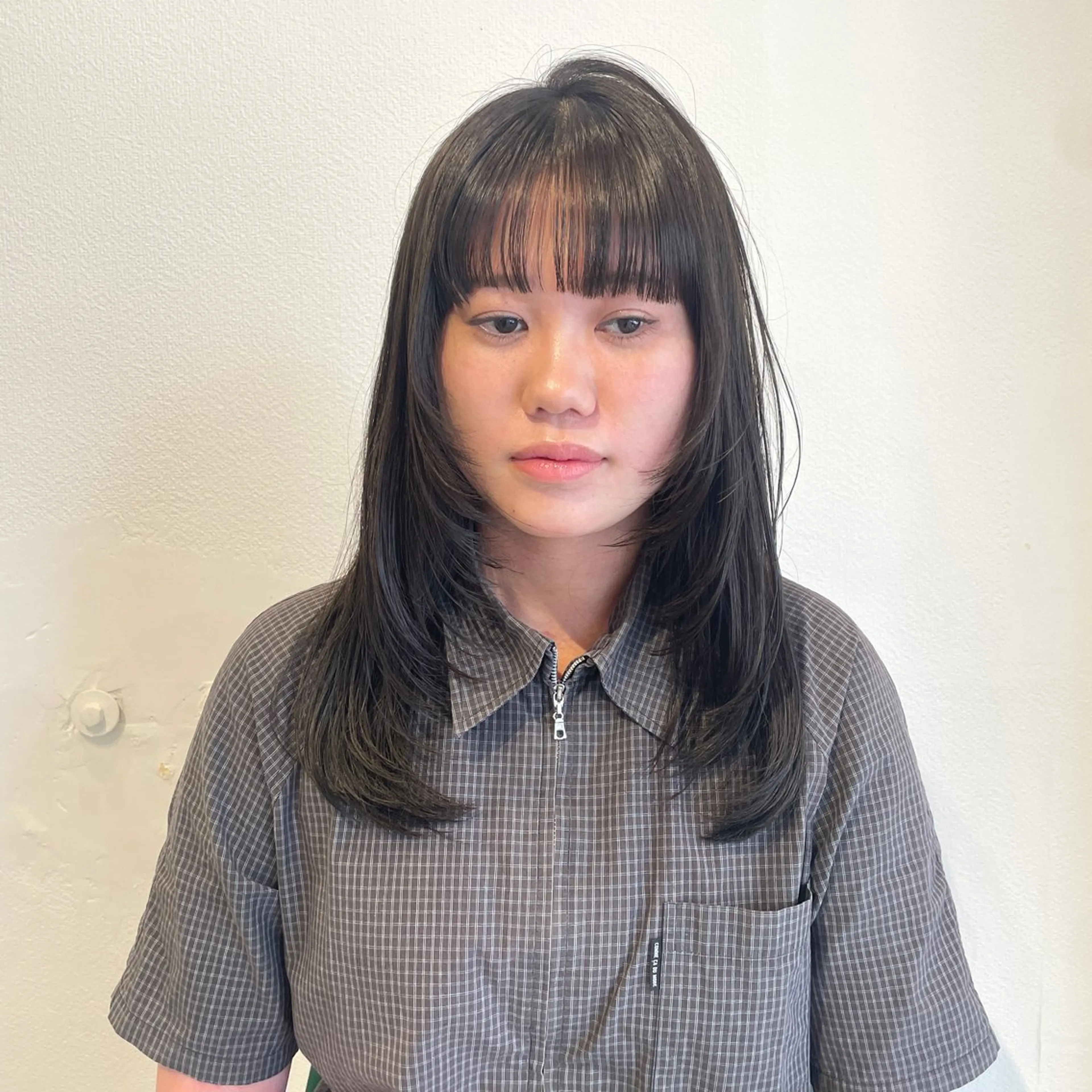 ロング レイヤーカット カット ヘアカラー トリートメント note所属・韓国風/レイヤー/ note アヤナのヘアスタイル