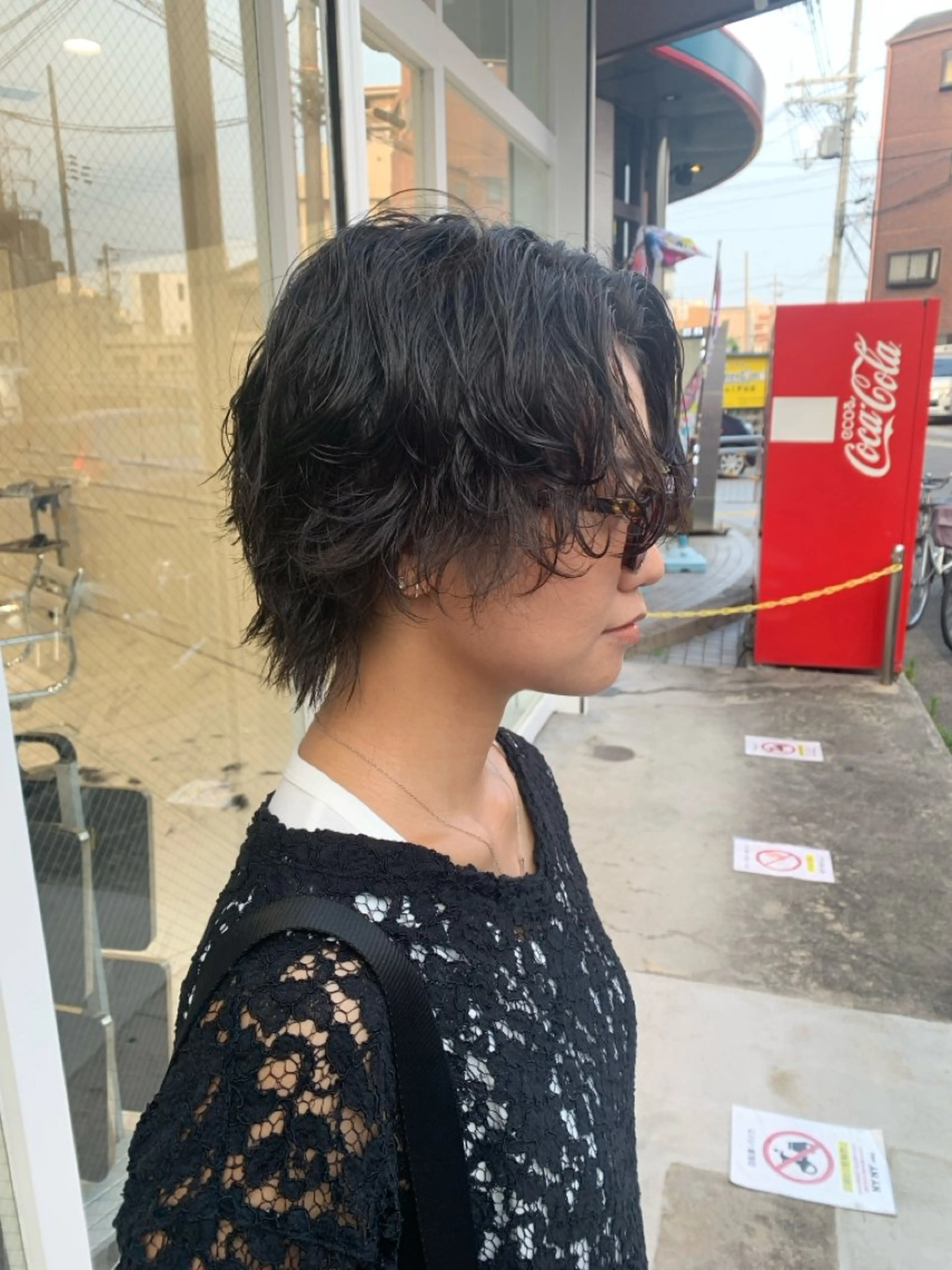 ショート パーマ 町野 朝哉のヘアスタイル
