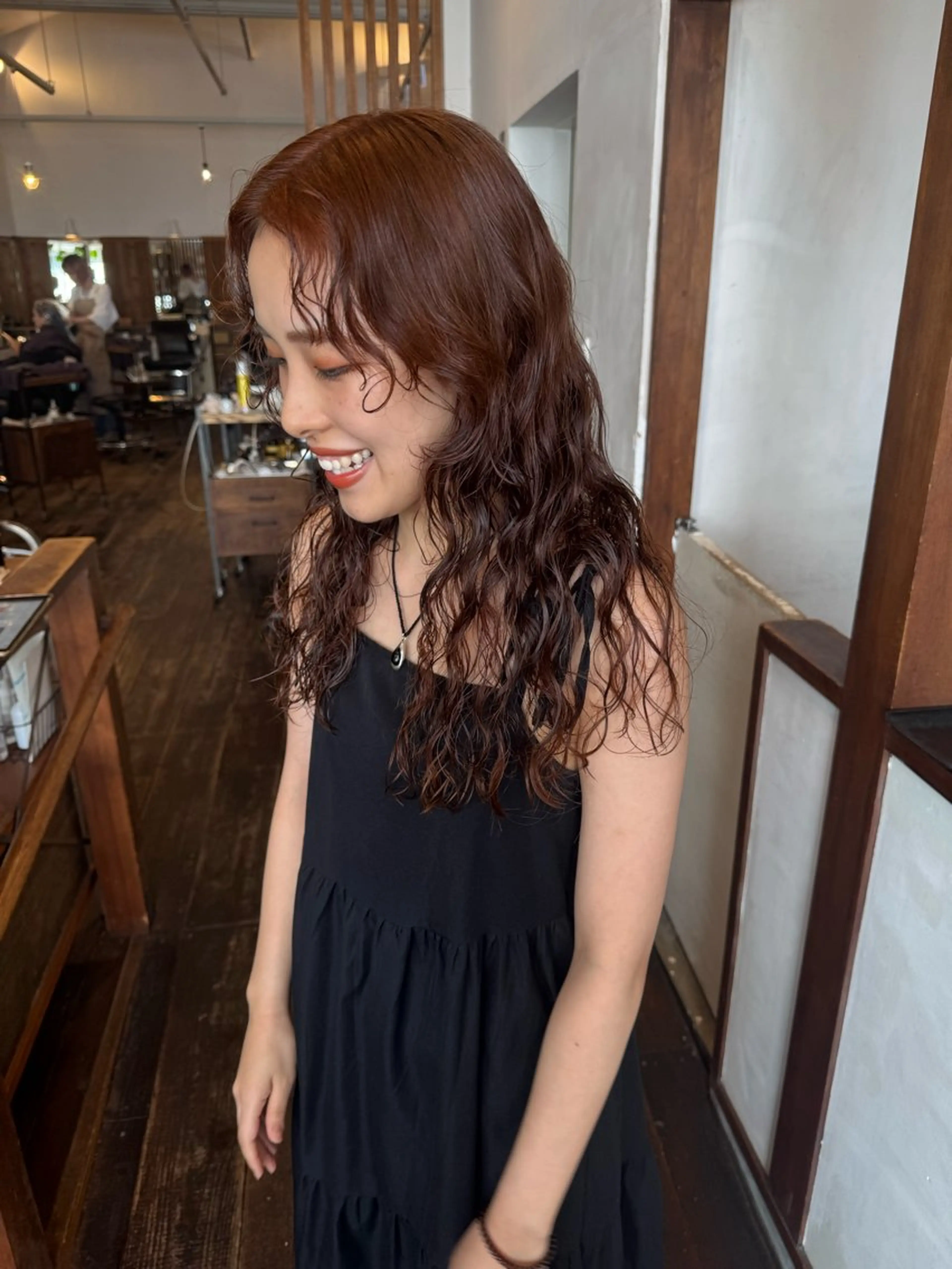 ロング カラー カット ヘアカラー MOK大阪梅田店 Asahiのヘアスタイル
