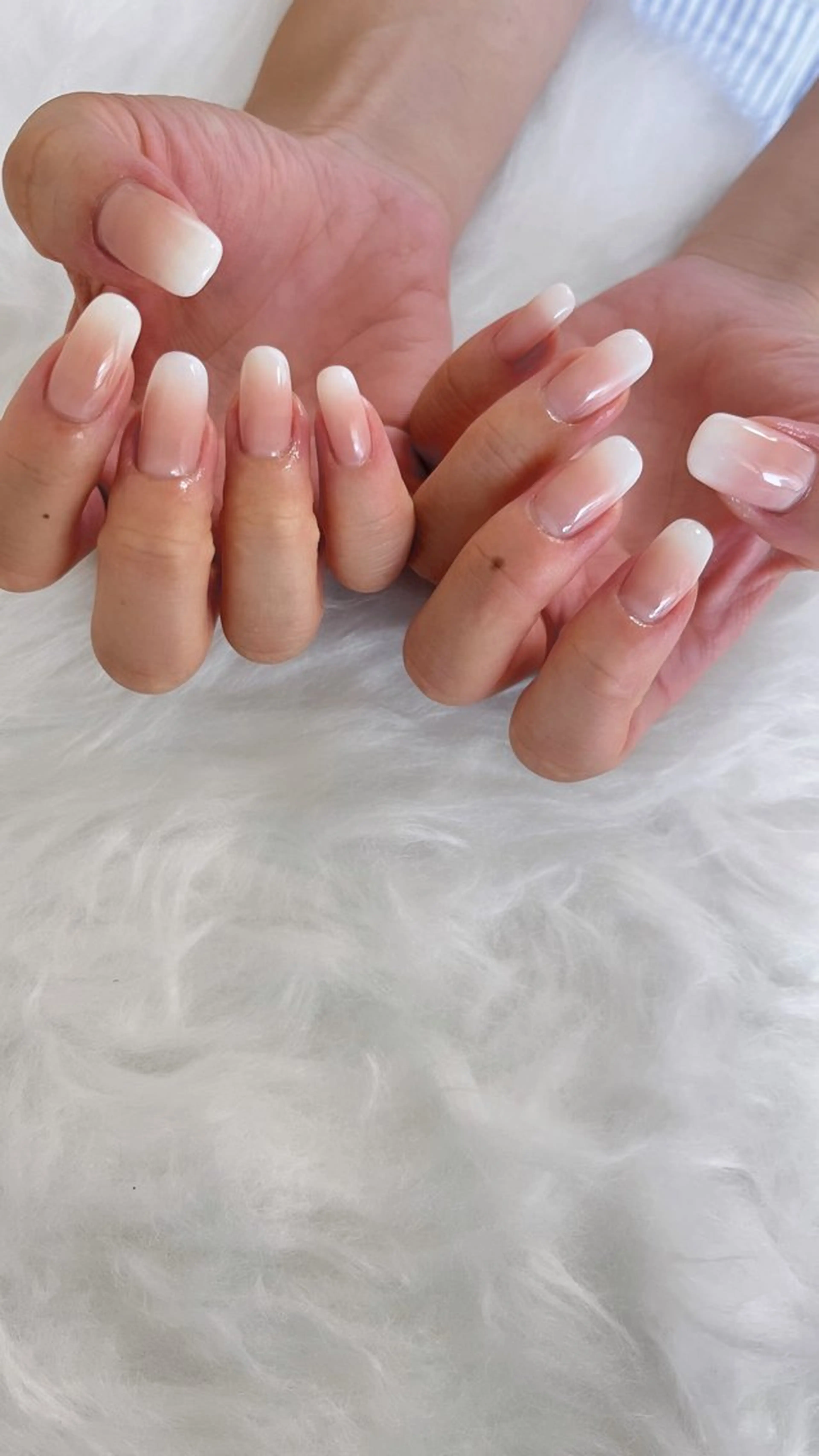 ネイル グラデーション ハンドネイル 北巽駅Nail muu...🫧🧸のネイルデザイン
