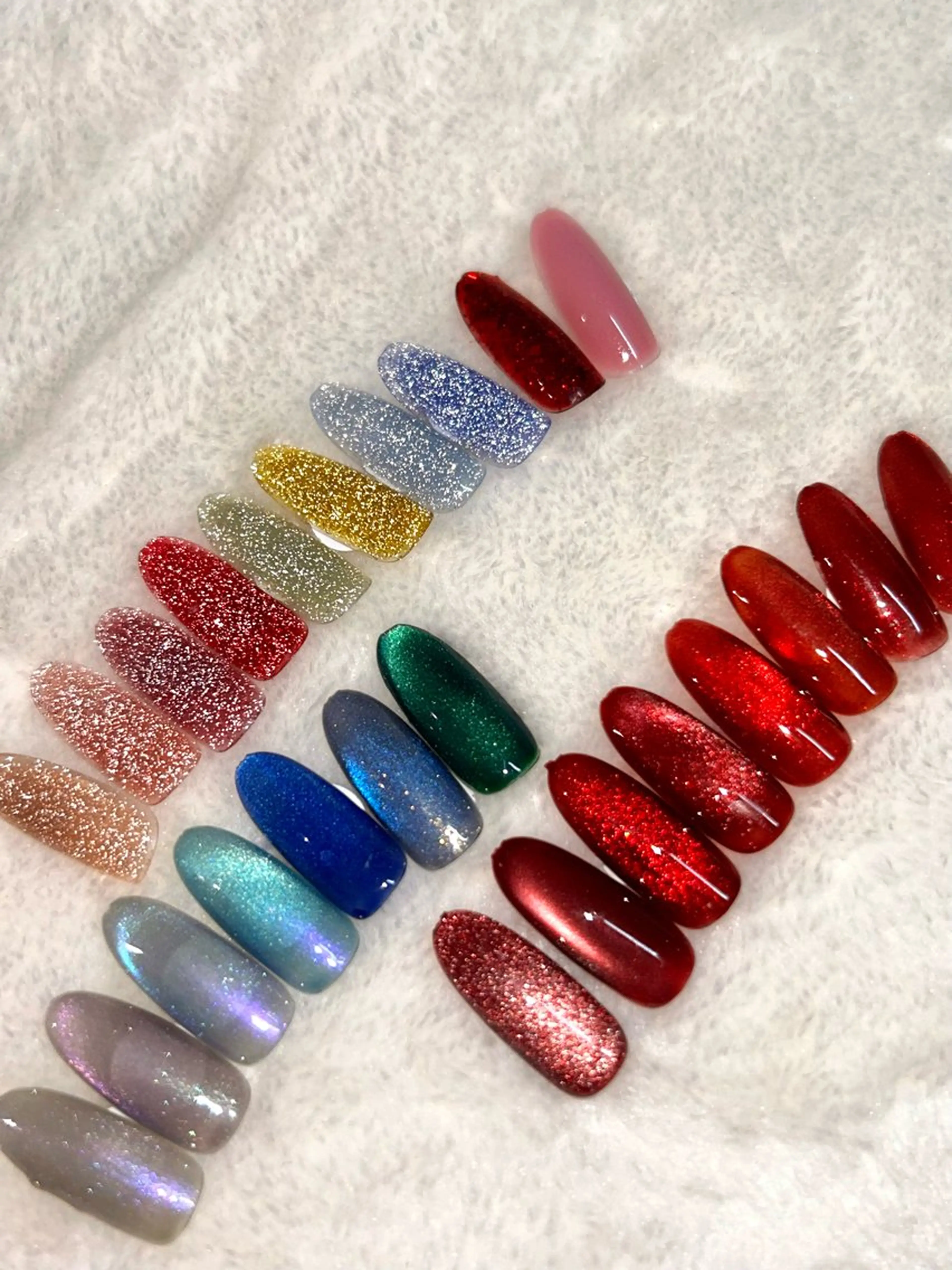 ネイル フラッシュネイル ラメ(グリッター) マグネットネイル ワンカラーネイル 🎀JILL HINA🎀のネイルデザイン