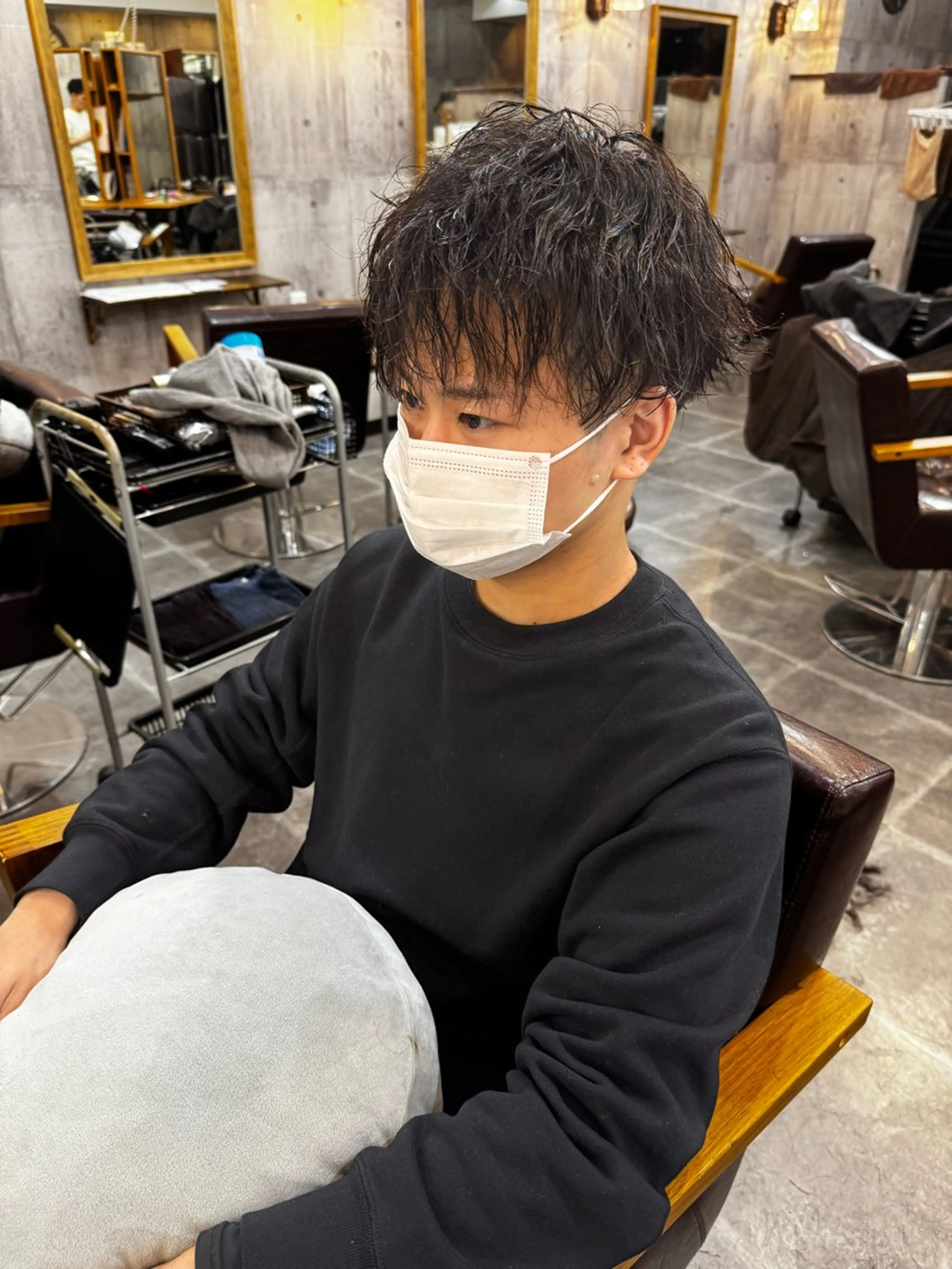 ショート パーマ メンズ カット パーマ amule hair ✂️山本　丈則✂️のヘアスタイル