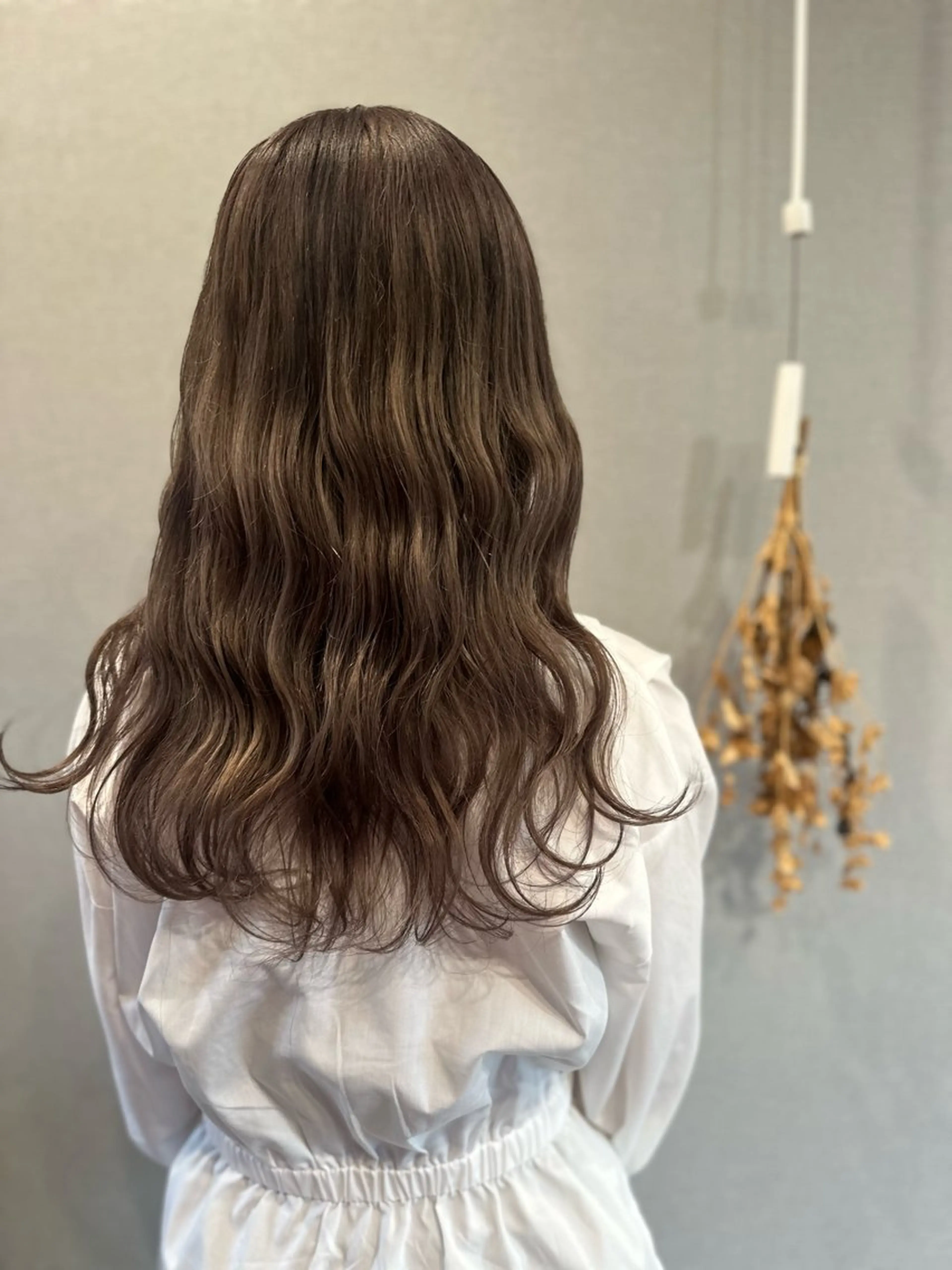 ロング カラー カット ヘアカラー トリートメント K Harukaのヘアスタイル