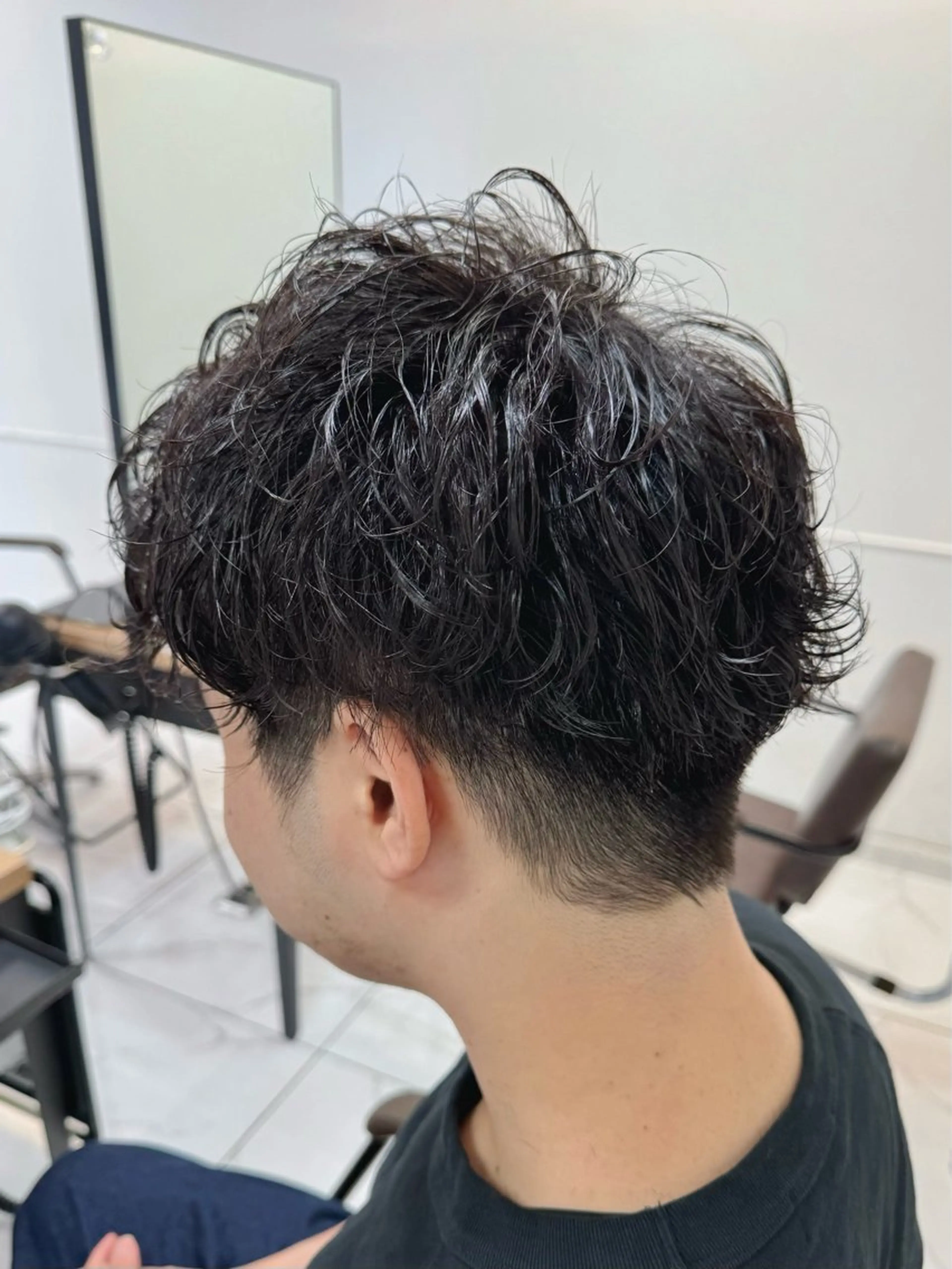 パーマ メンズ パーマ 八木 菜美のヘアスタイル