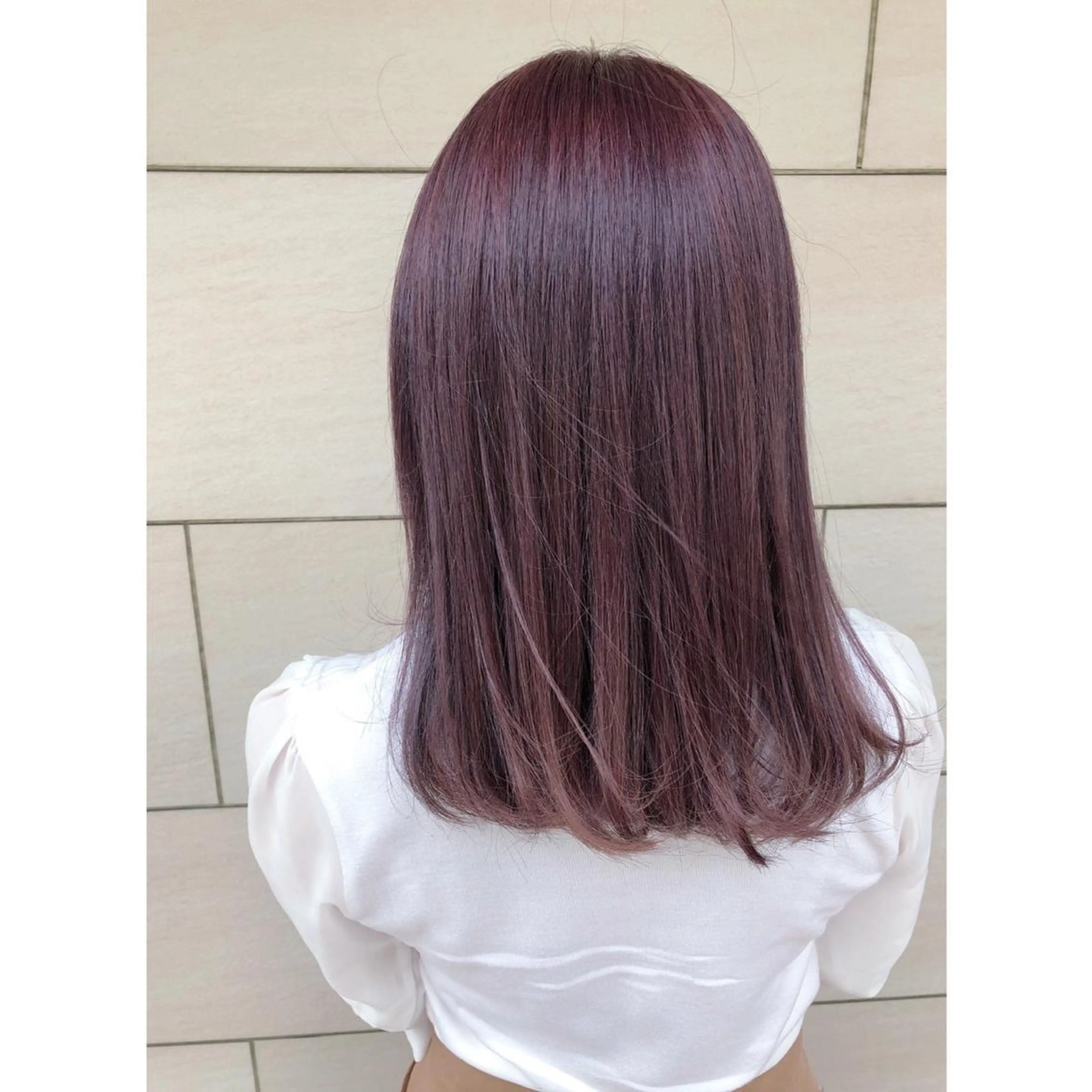セミロング カラー ヘアアレンジ ヘアカラー 🌺まなみ/ うる艶カラー🌺のヘアスタイル