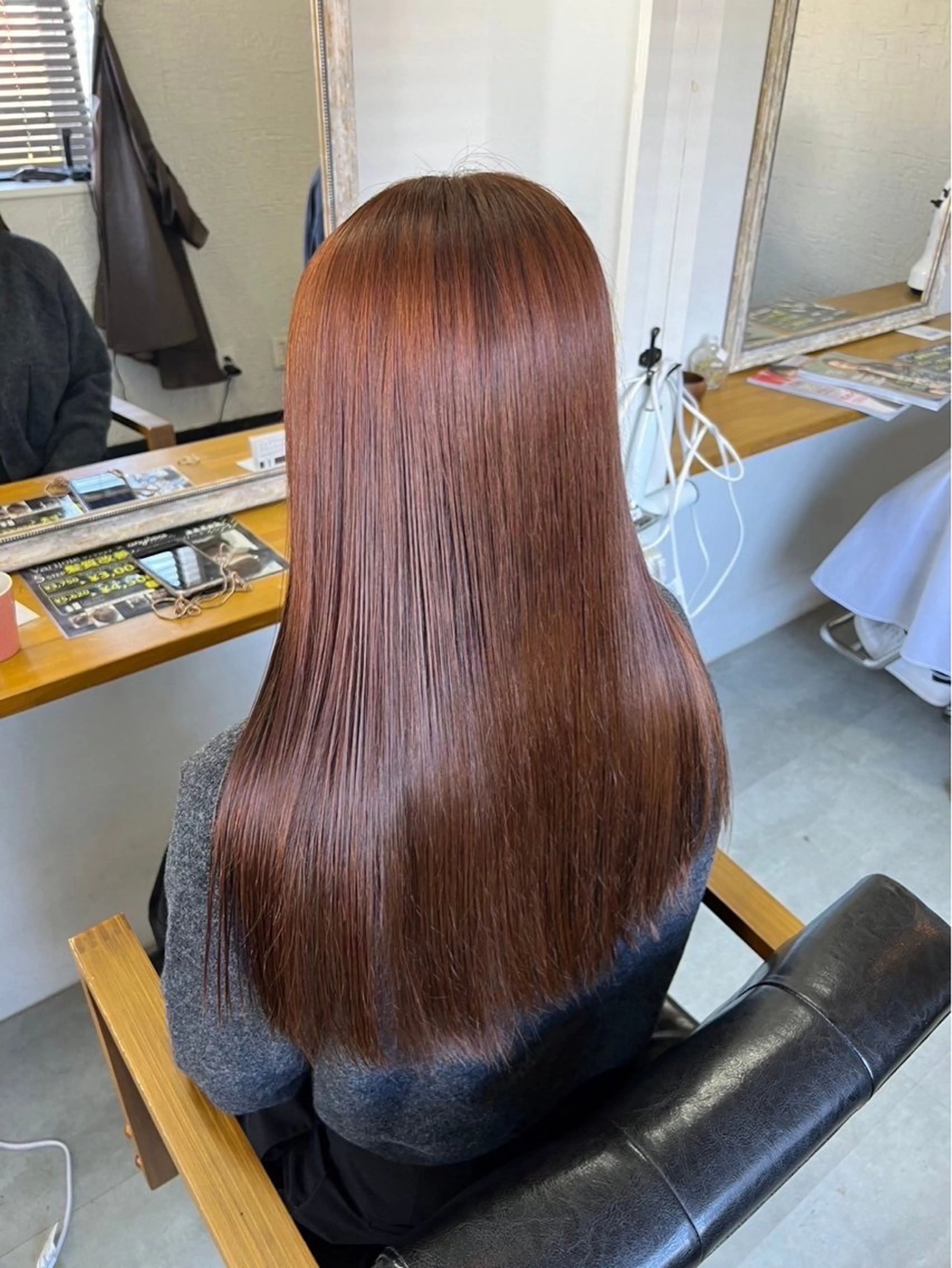 ロング カット ヘアカラー 縮毛矯正 mizuki THREE（A）のヘアスタイル