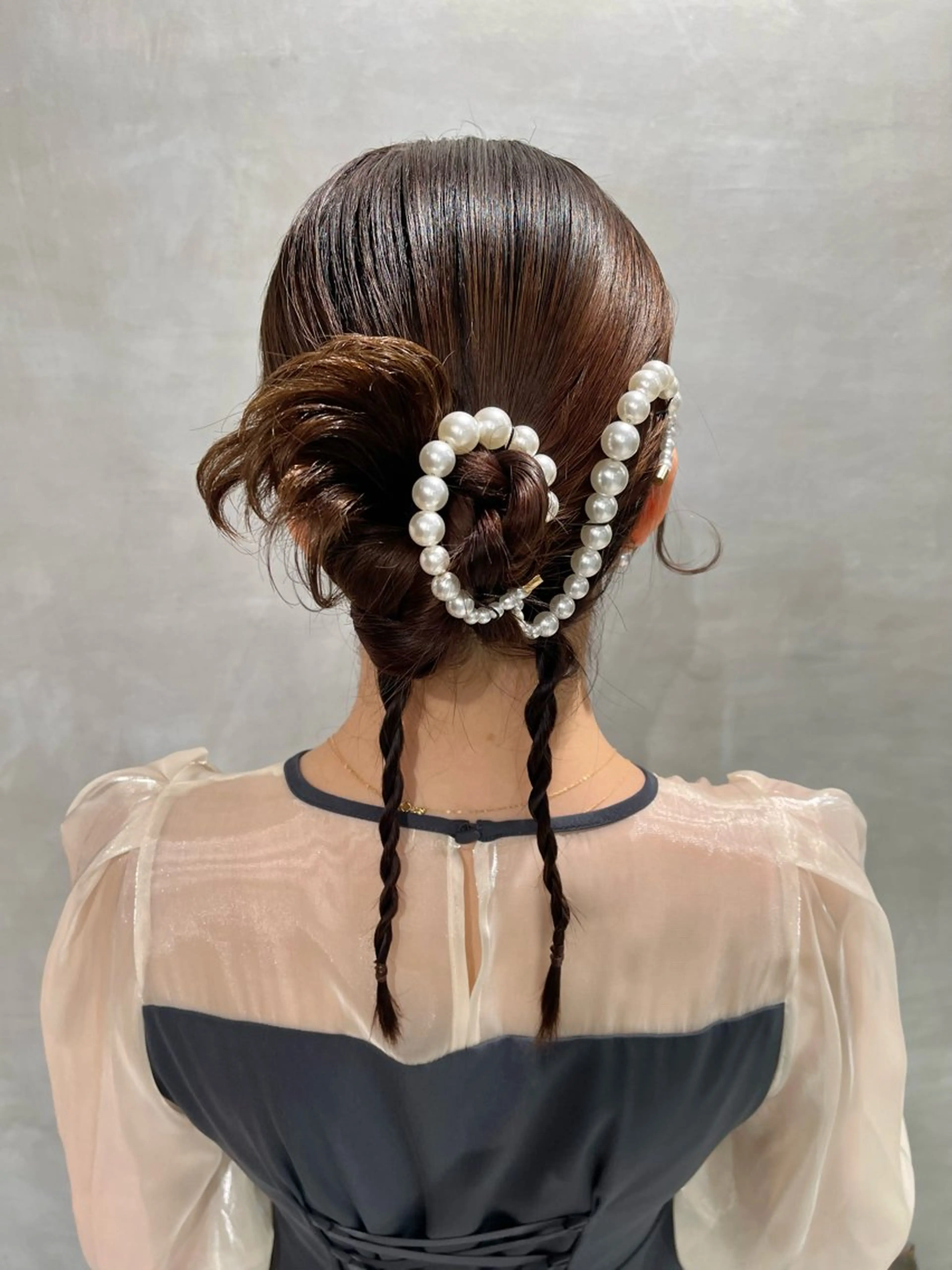 ヘアアレンジ 結婚式・ブライダル デート 卒業式のヘアスタイル ヘアセット charm《銀座》 ヘアセット/縮毛矯正のヘアスタイル