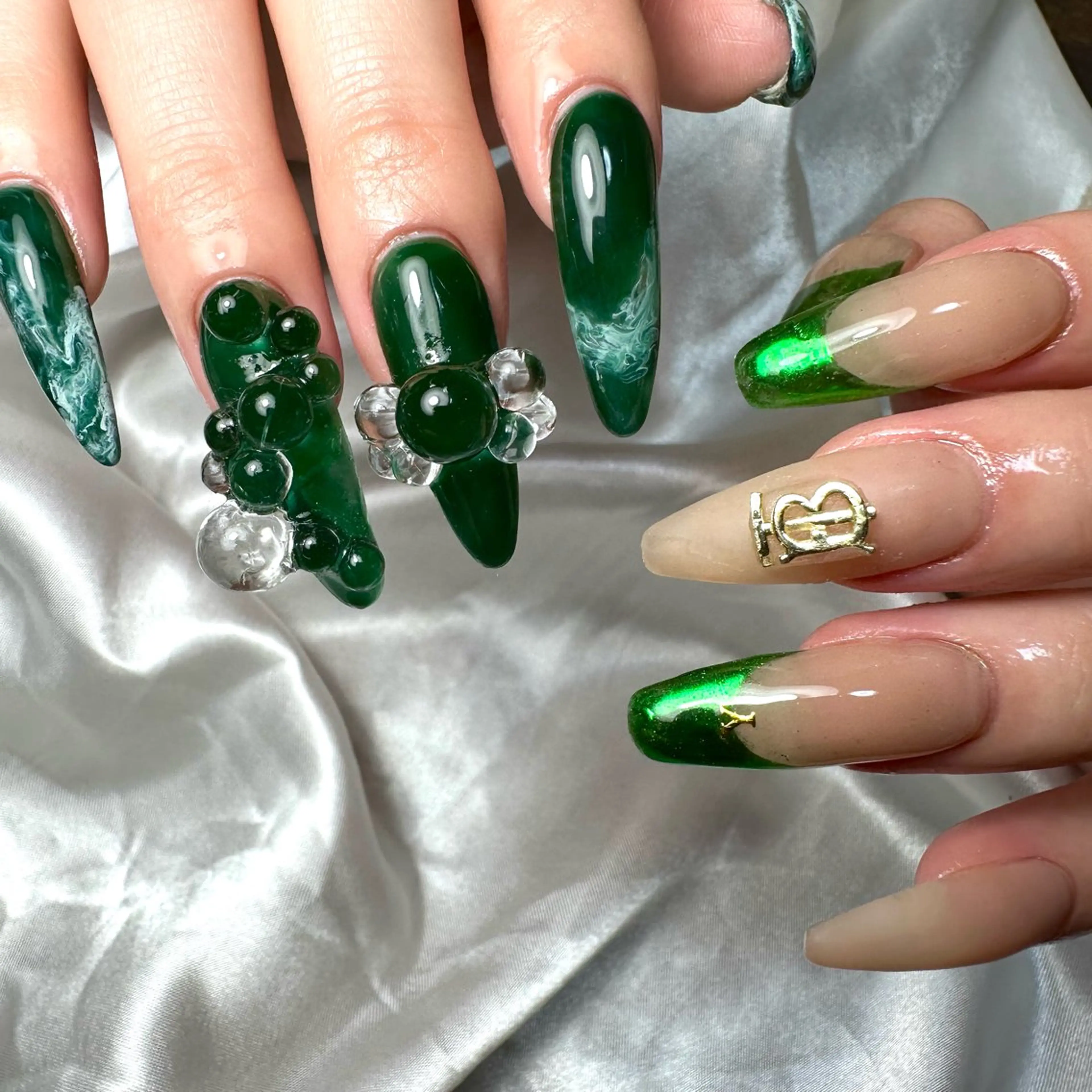 ネイル ロングネイル nail salon 凪/ネイル/耳ツボのネイルデザイン