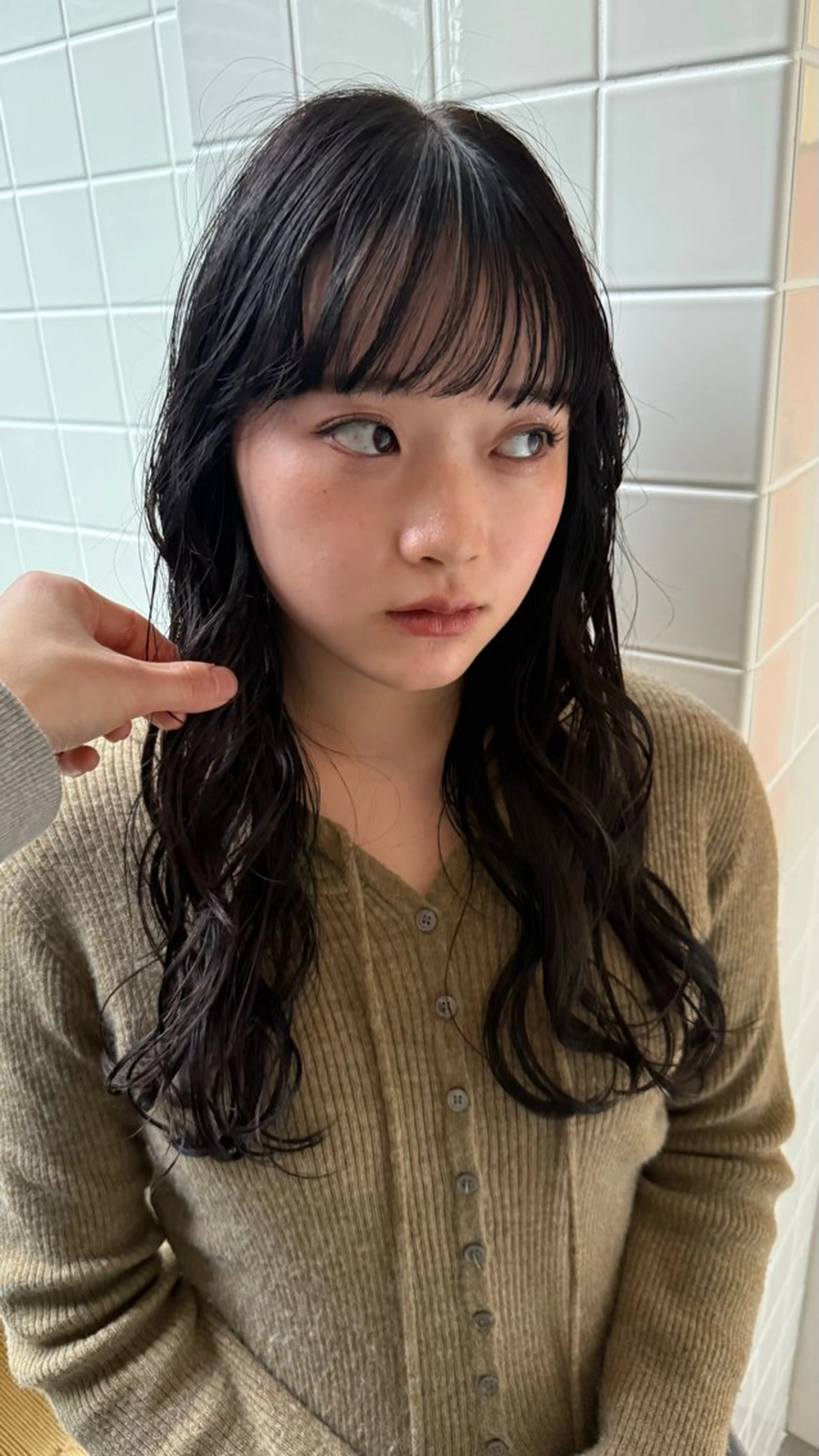 ロング パーマ ロング カット パーマ トリートメント 原宿/パーマ 🧺ユウマのヘアスタイル