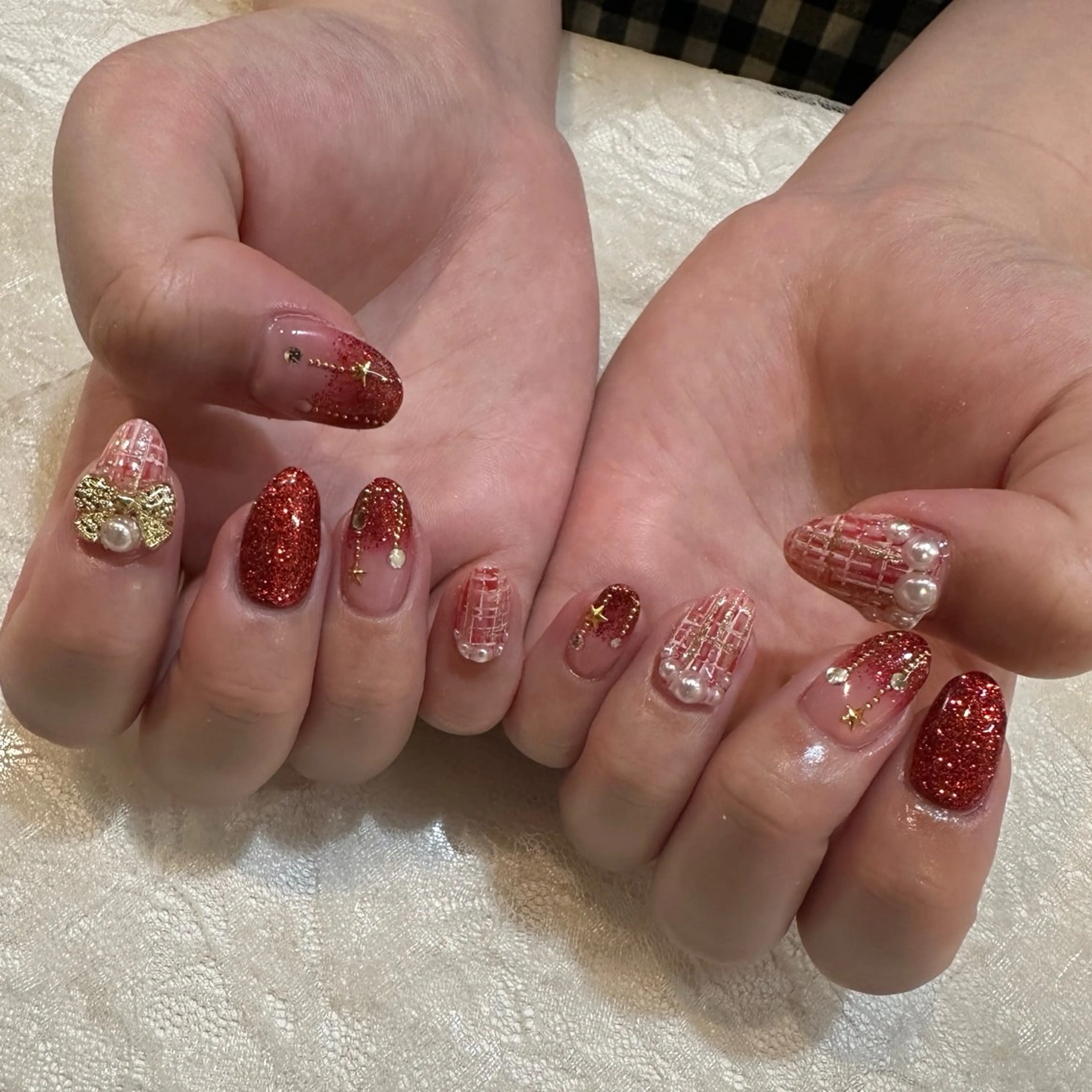 ネイル ボルドー ♡Nailist yui♡のネイルデザイン