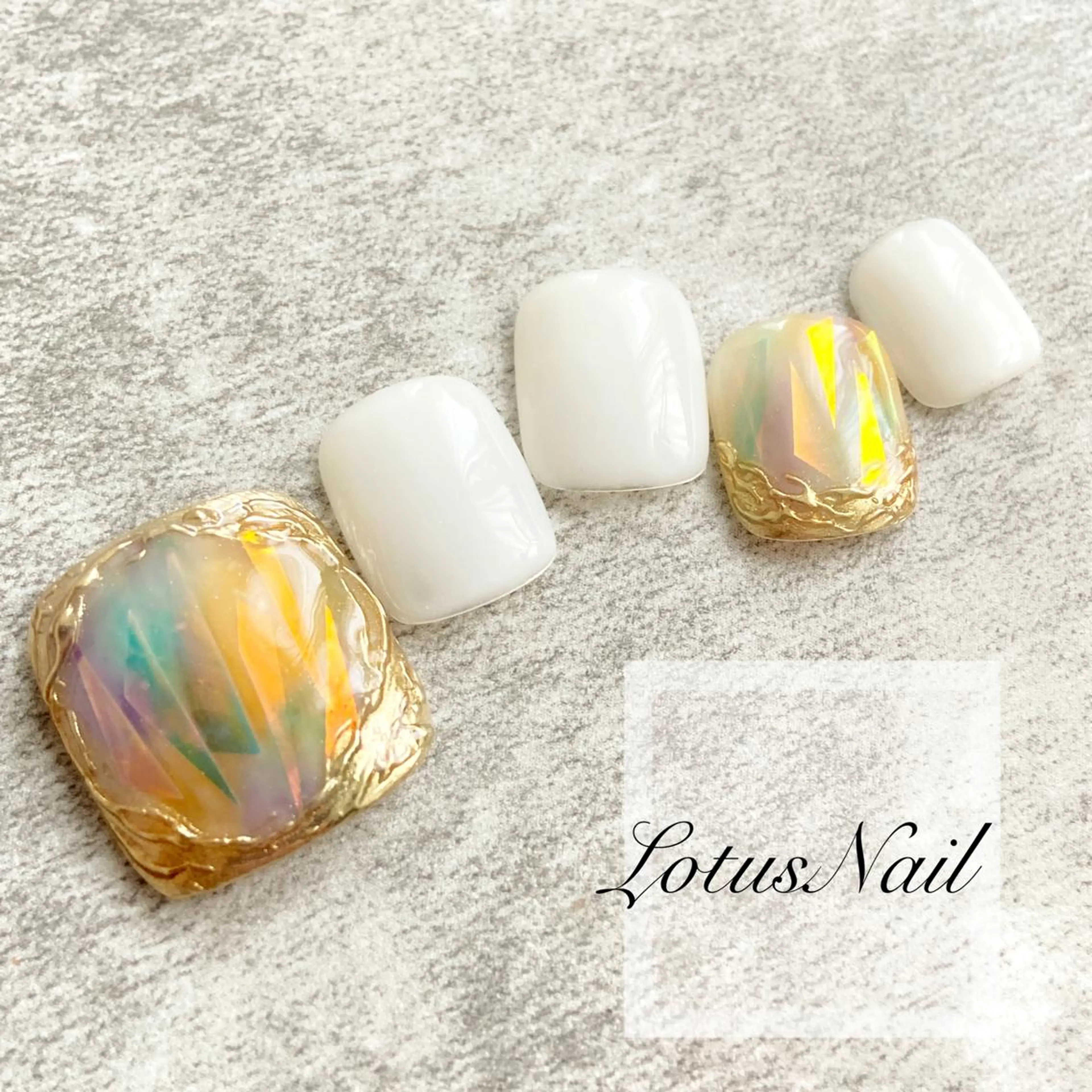 ネイル フットネイル フットネイル Lotus Nailのネイルデザイン