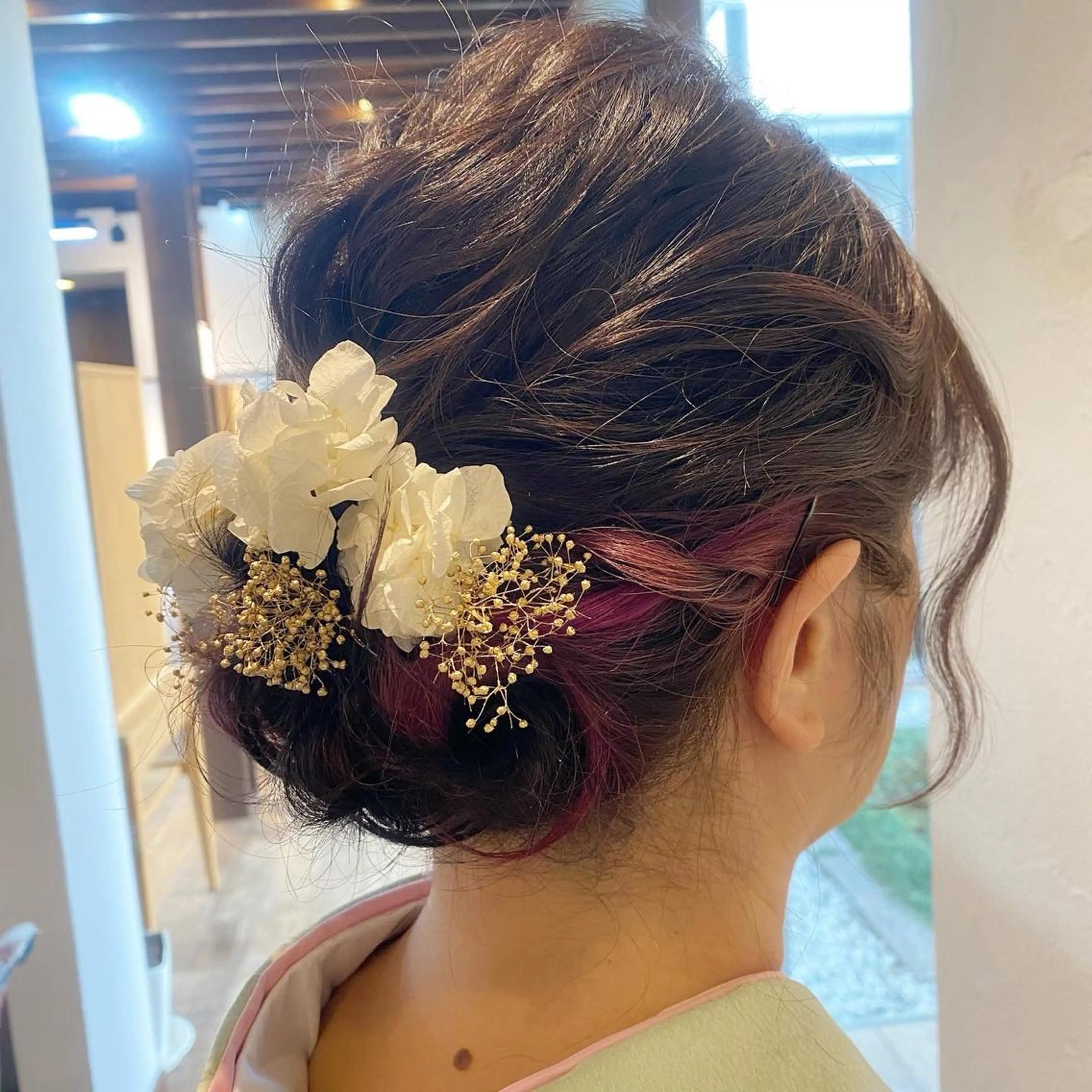 ヘアアレンジ 卒業式のヘアスタイル 青とそら いしざかのヘアスタイル