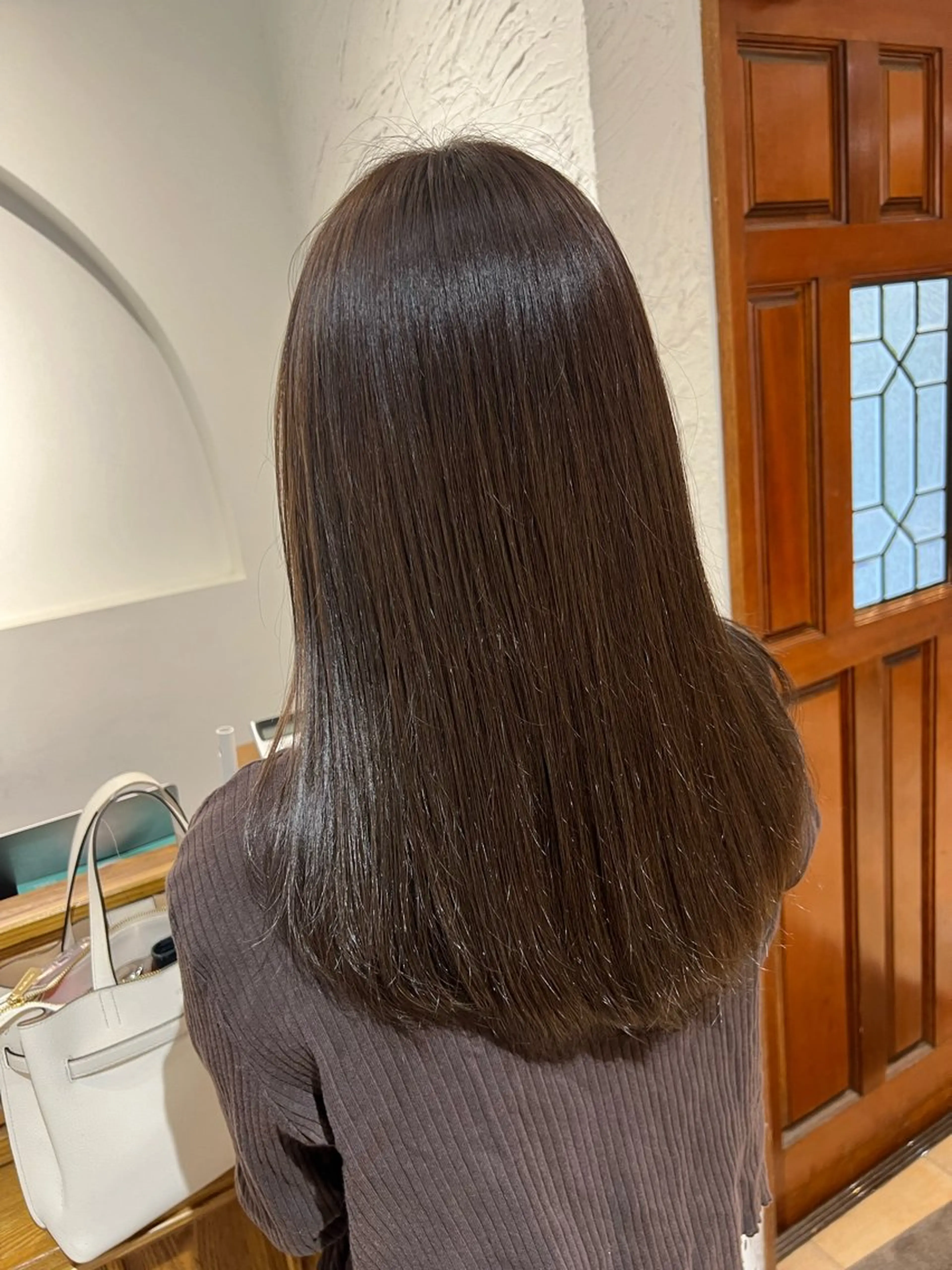 セミロング カラー 🥀韓国ヘア🥀 宮津真菜のヘアスタイル