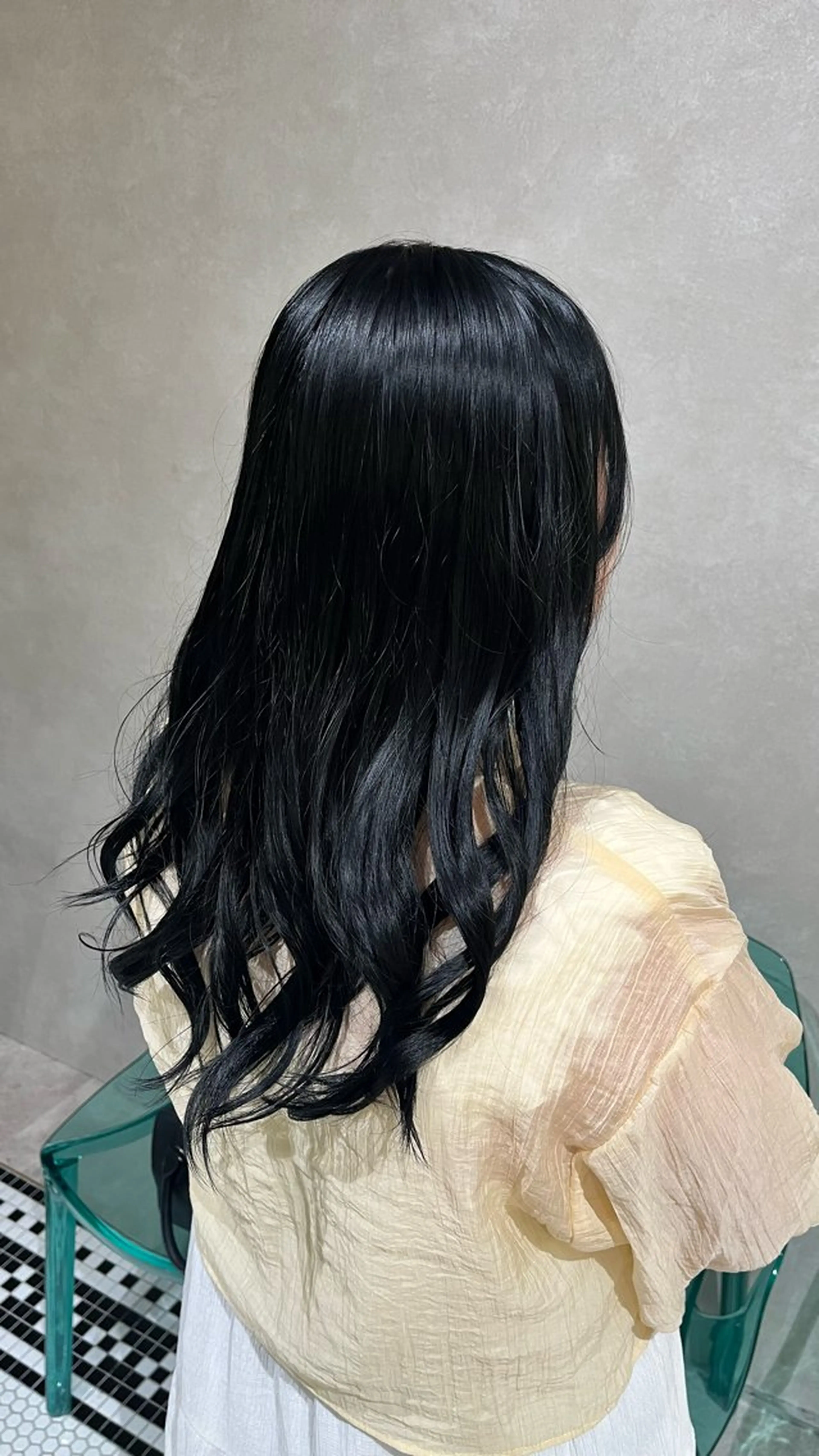 【スタイリング込み】暗染ワンカラー🖤の写真