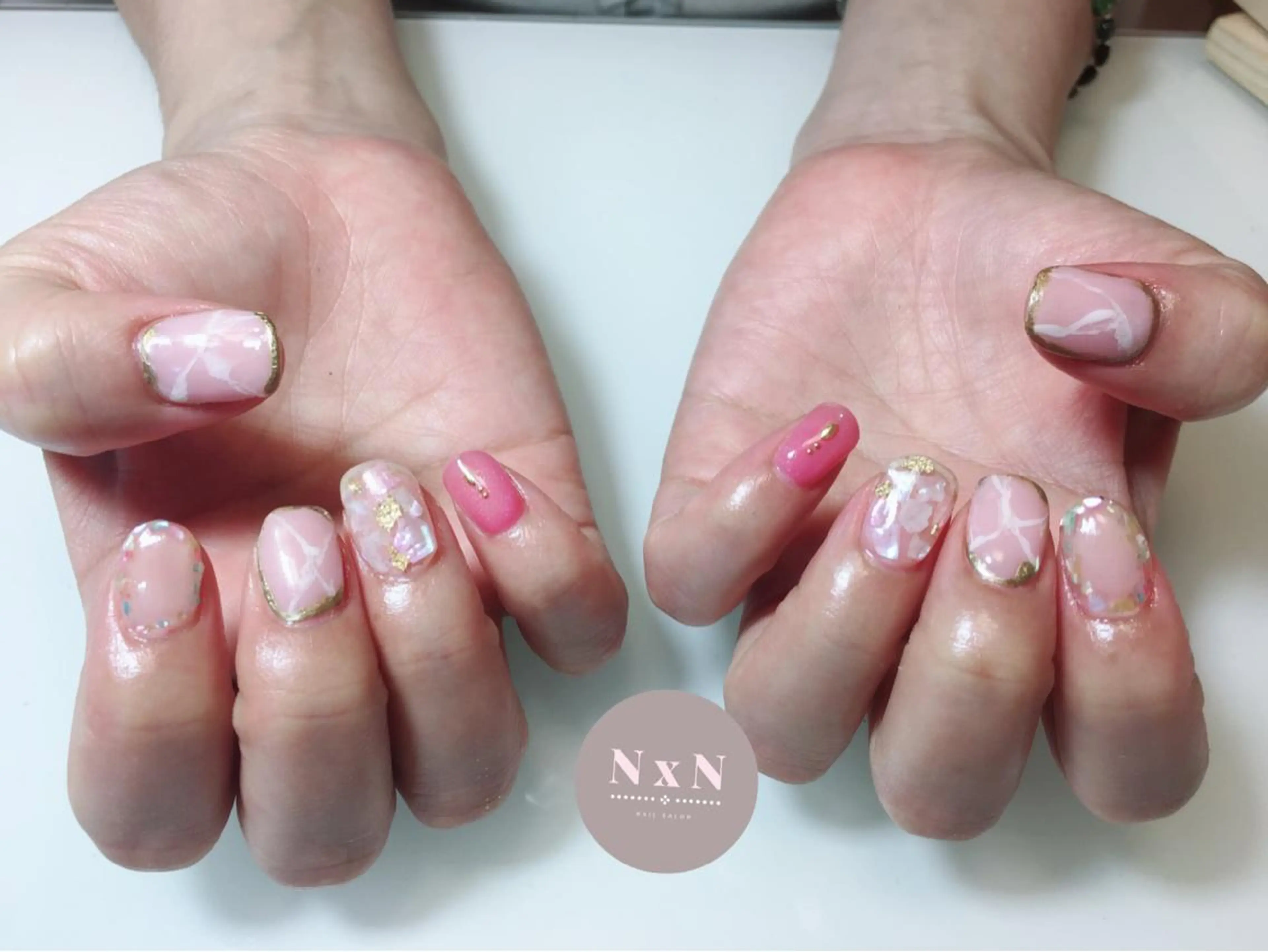 ネイル 大理石ネイル(マーブル) nail salon N×Nのネイルデザイン