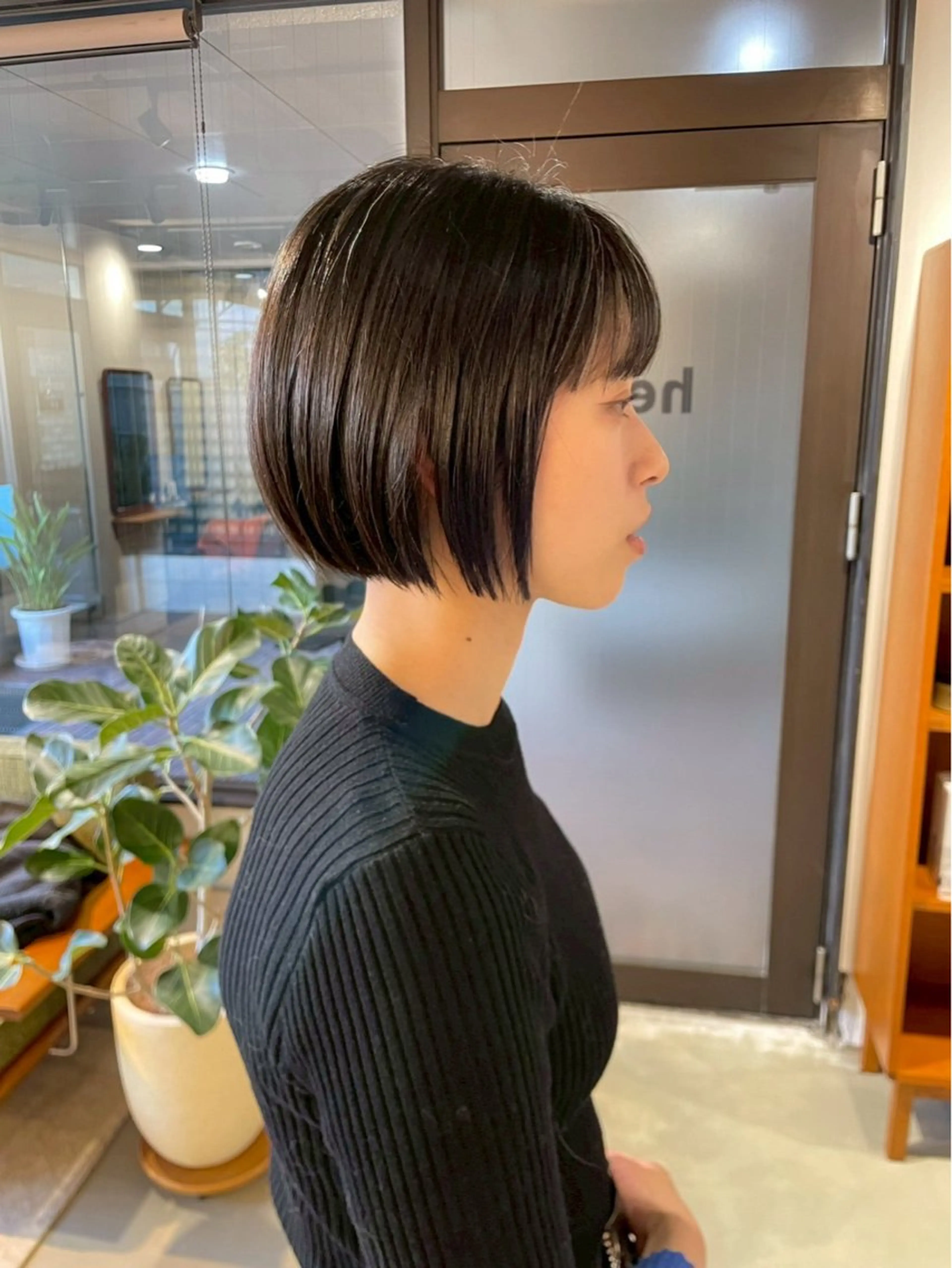 ミディアム カラー ボブ カット ヘアカラー トリートメント her所属・kaito /都立大学herのヘアスタイル