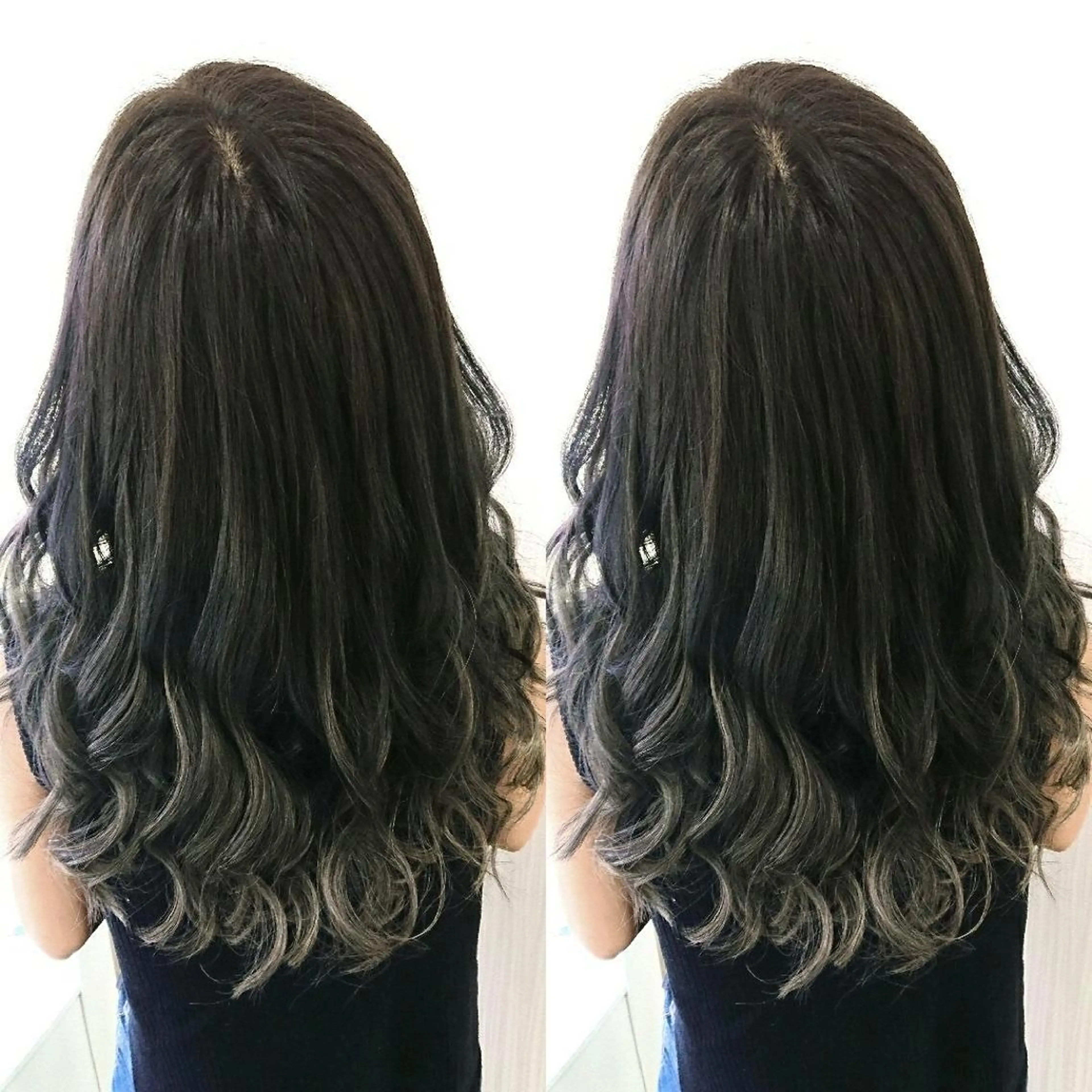 ロング カラー 外国人風カラー れん/ハイトーン /エクステ/韓国風のヘアスタイル