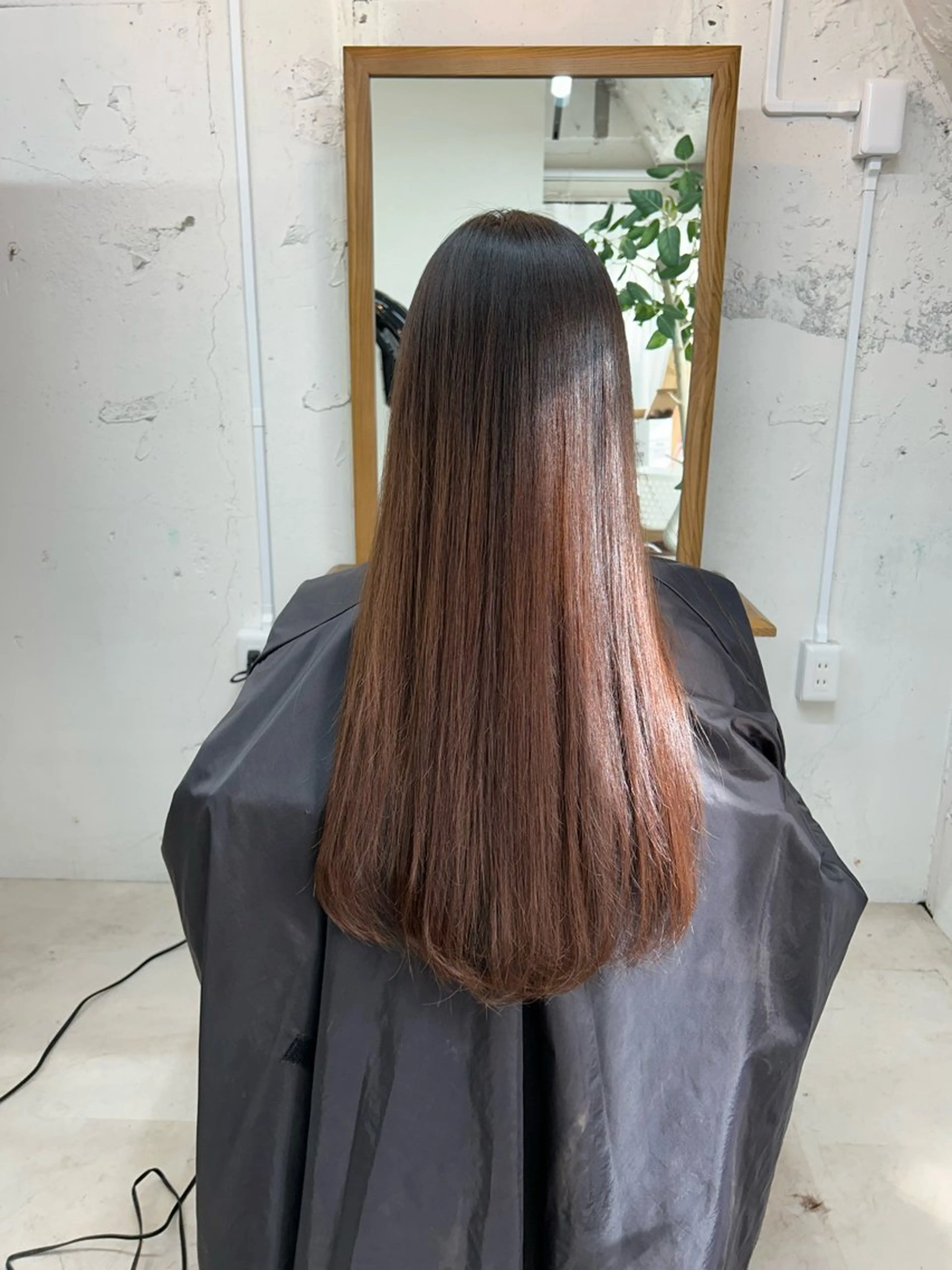 ロング 岩崎 美帆のヘアスタイル