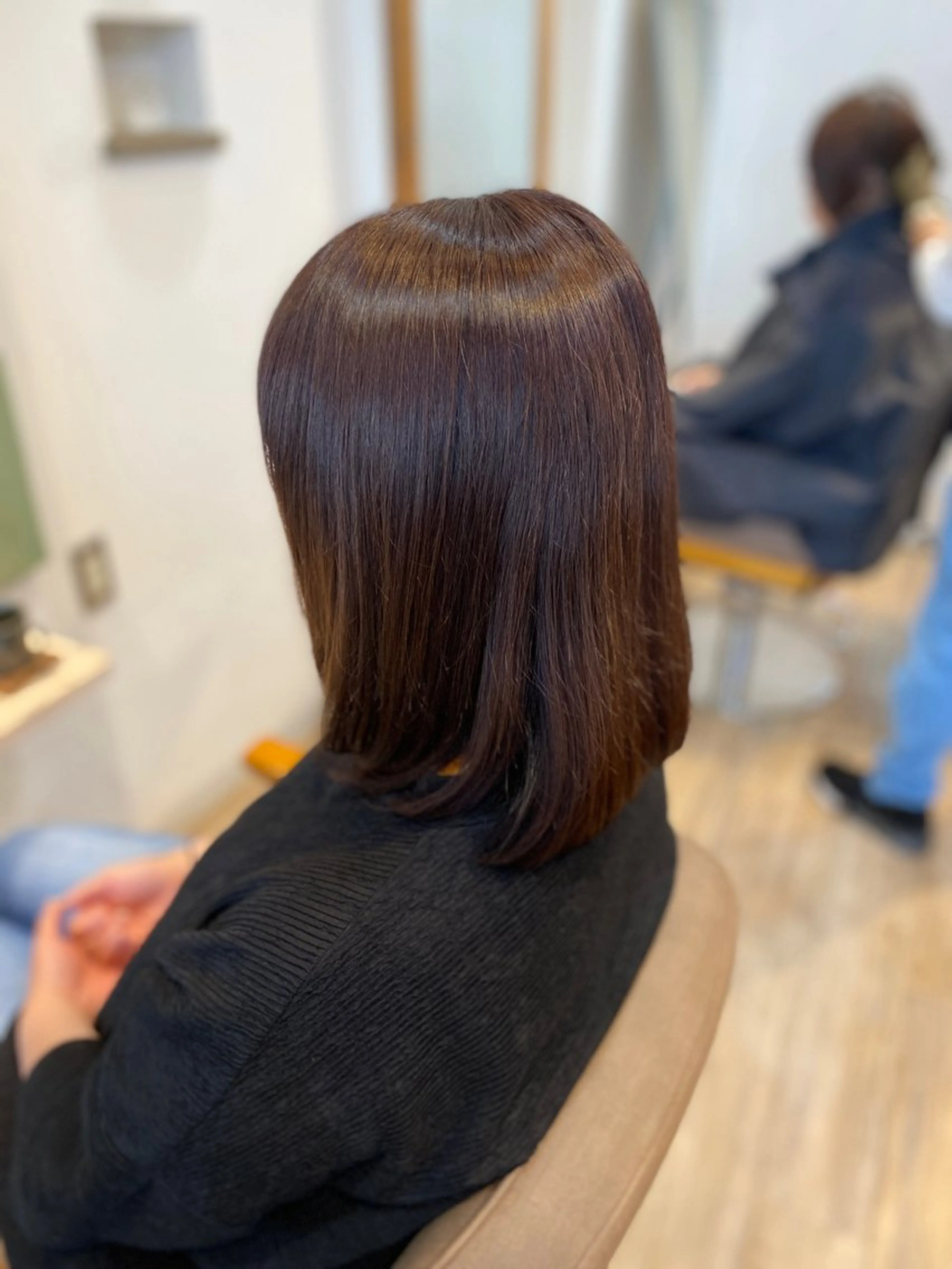 ミディアム カラー ブラウンカラー ヘアカラー 安住 千明のヘアスタイル