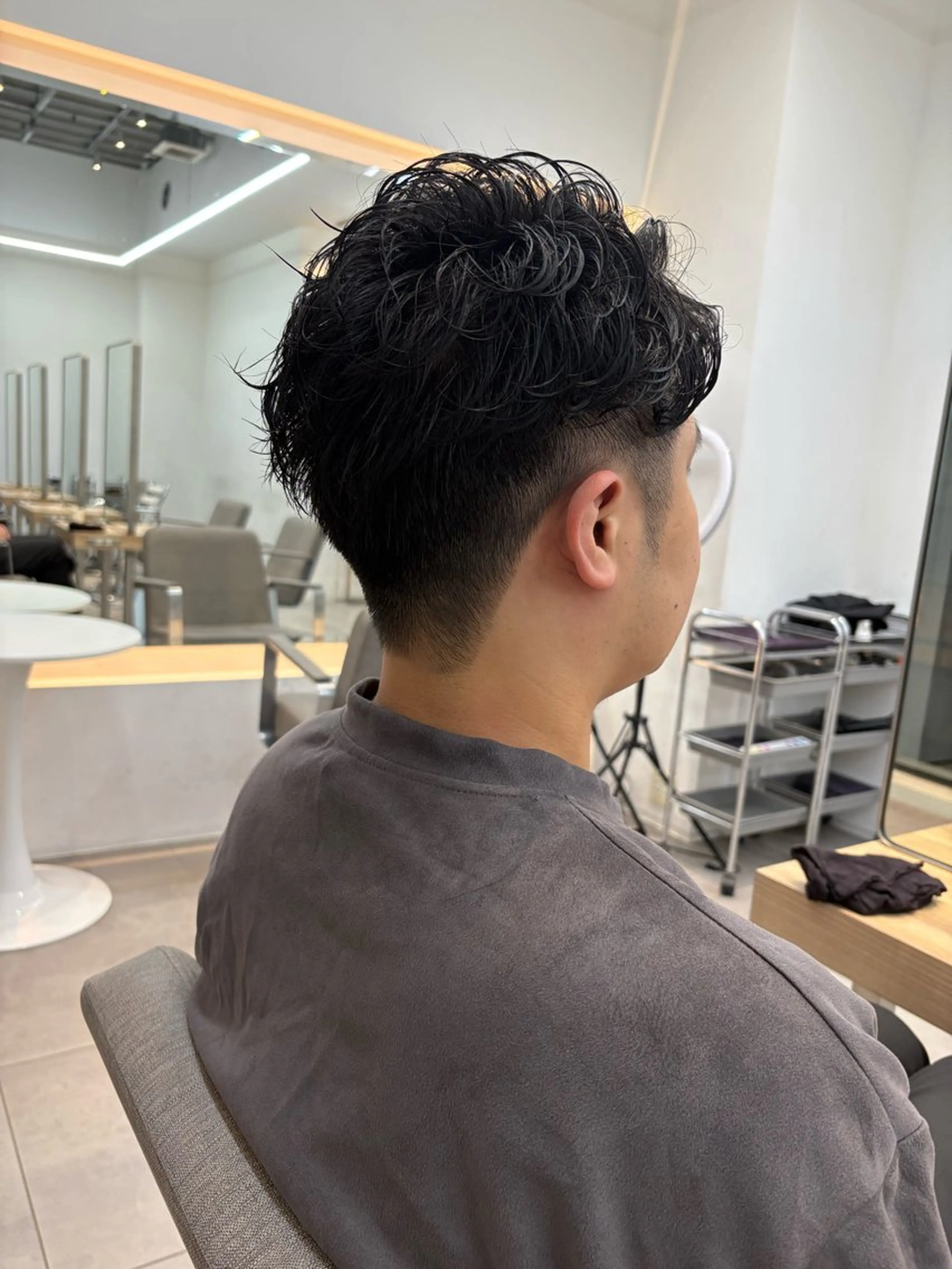 パーマ メンズ カット パーマ nok所属・レイヤー/ベージュ/ どますず🌺のヘアスタイル