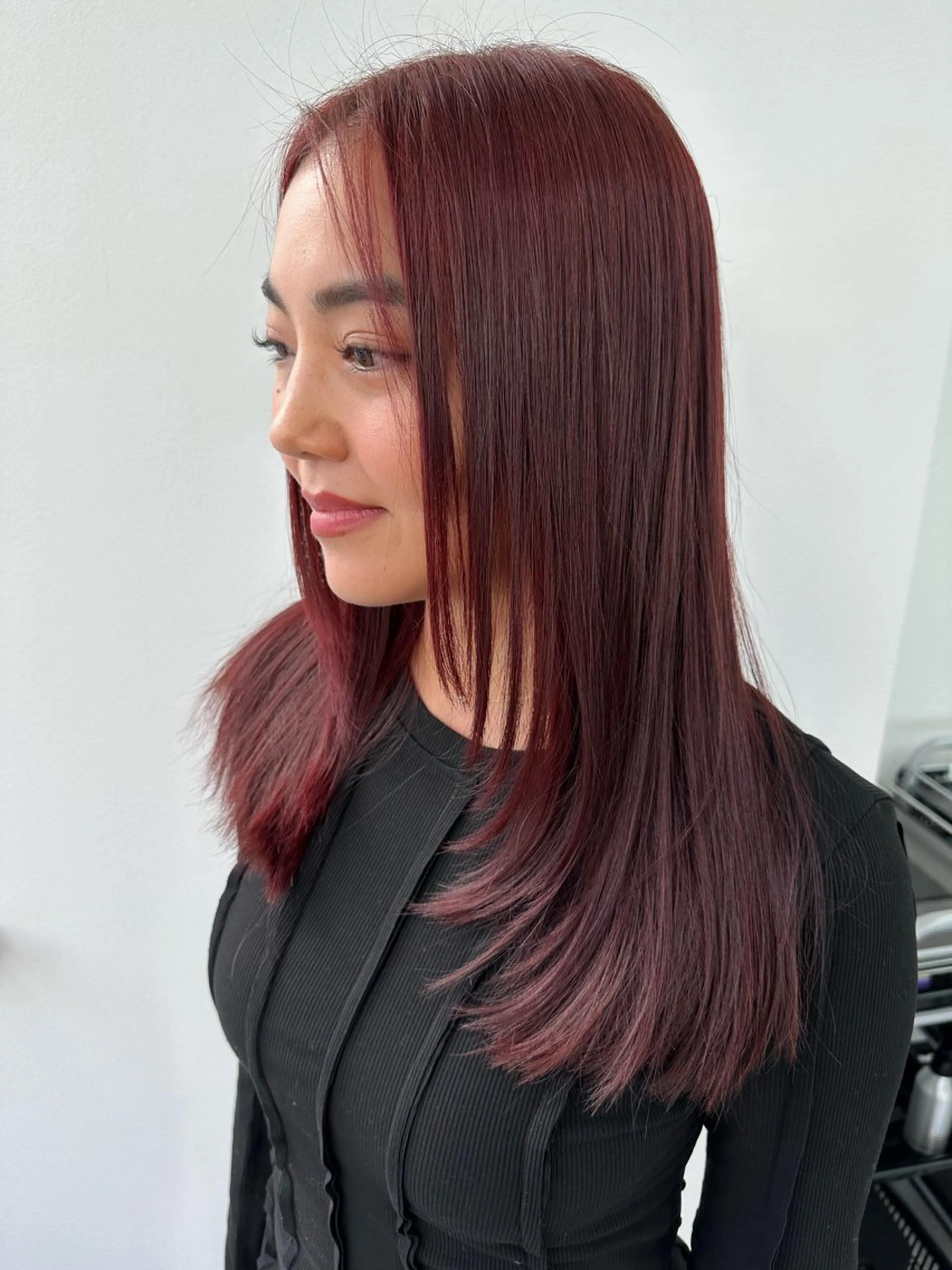 ロング カラー カット ヘアカラー 🍒ワイン系 ウルフカット🍒拓未のヘアスタイル