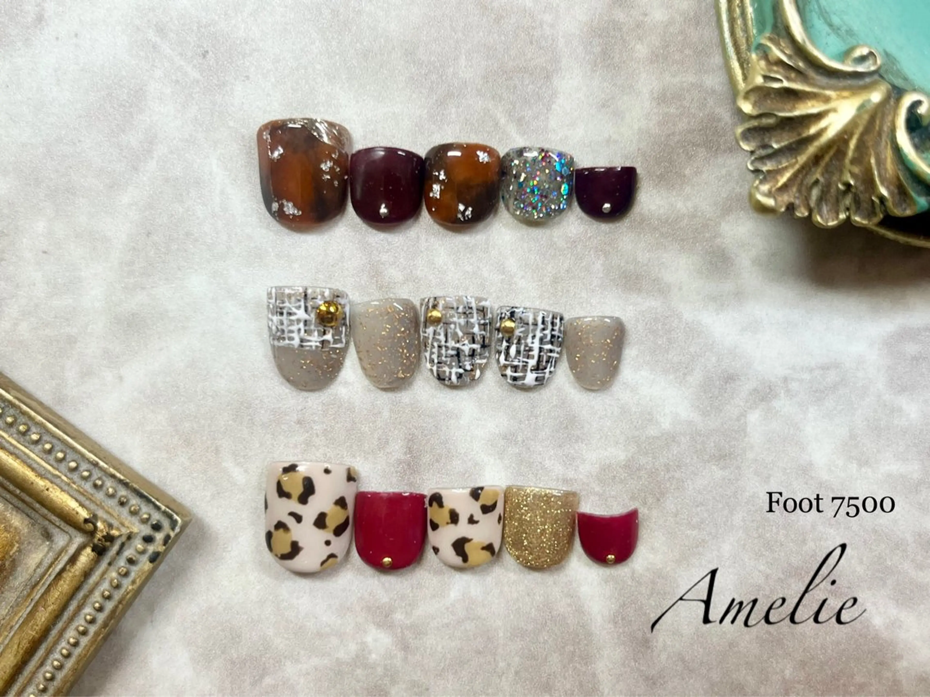 ネイル フットネイル いちじゅう あおいのネイルデザイン