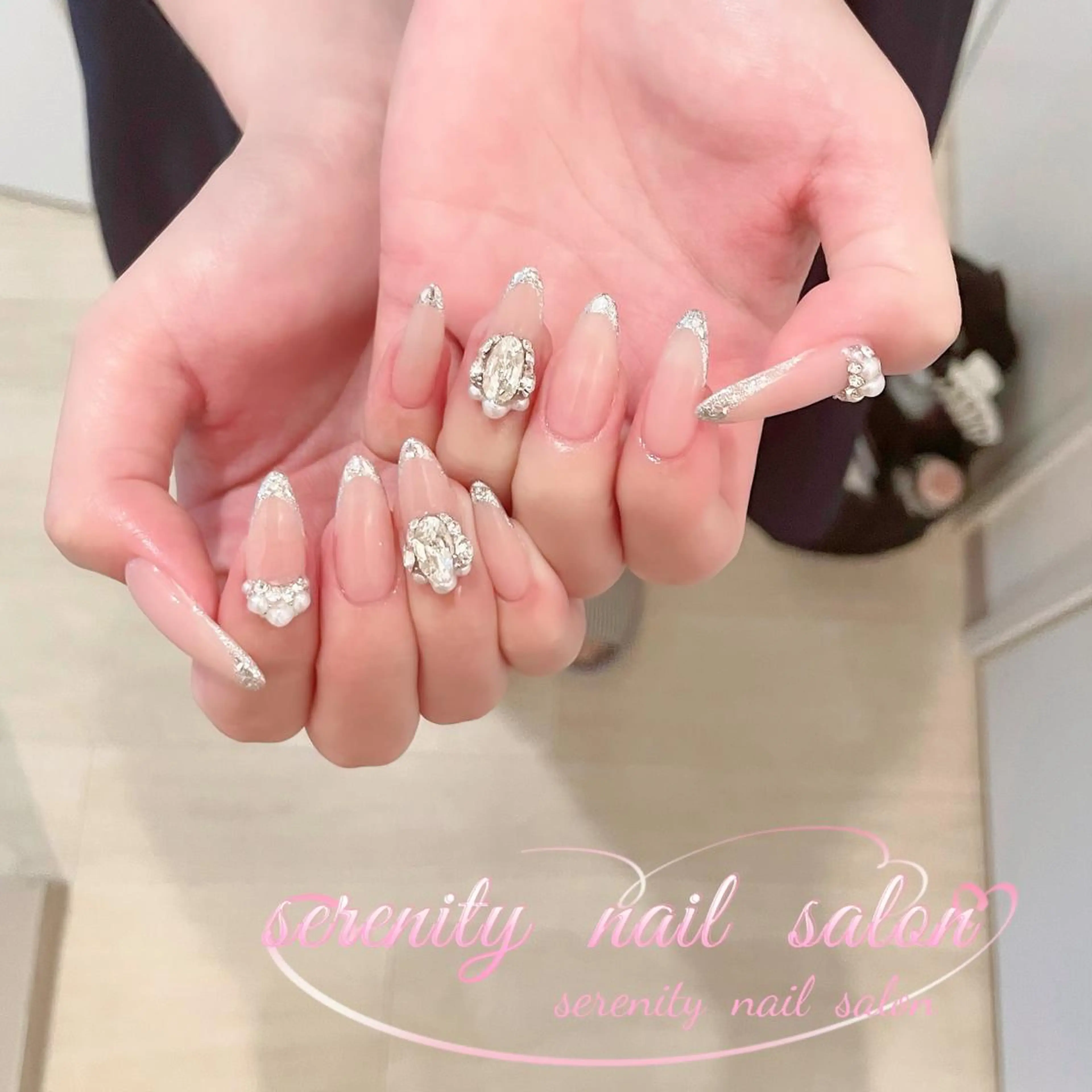 ネイル ハンドネイル ハンドケア ✨Serenity ワンホンネイルのネイルデザイン