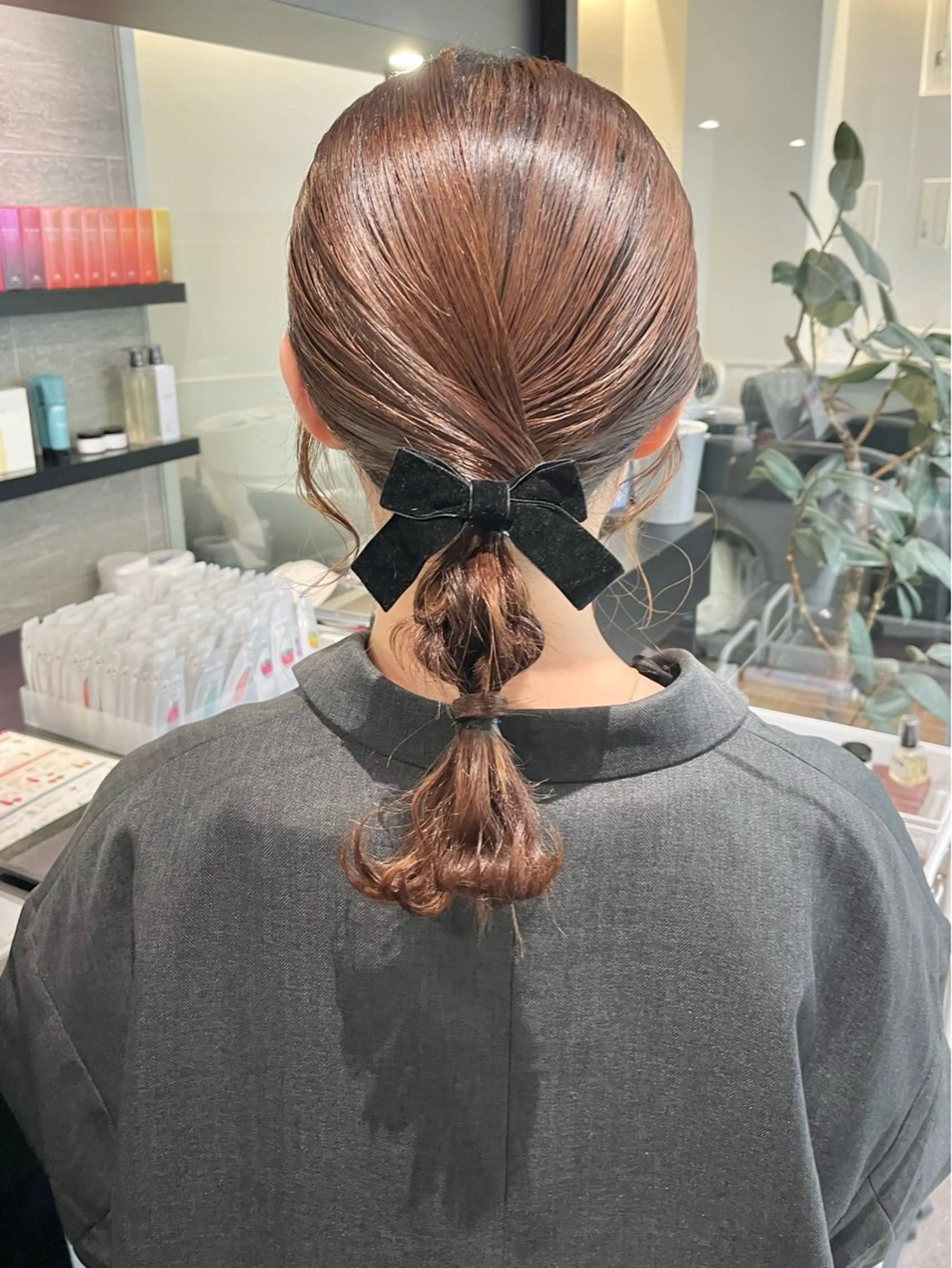 ミディアム ヘアアレンジ ダブルカラー🦖 /髪質改善⚡️しおりのヘアスタイル